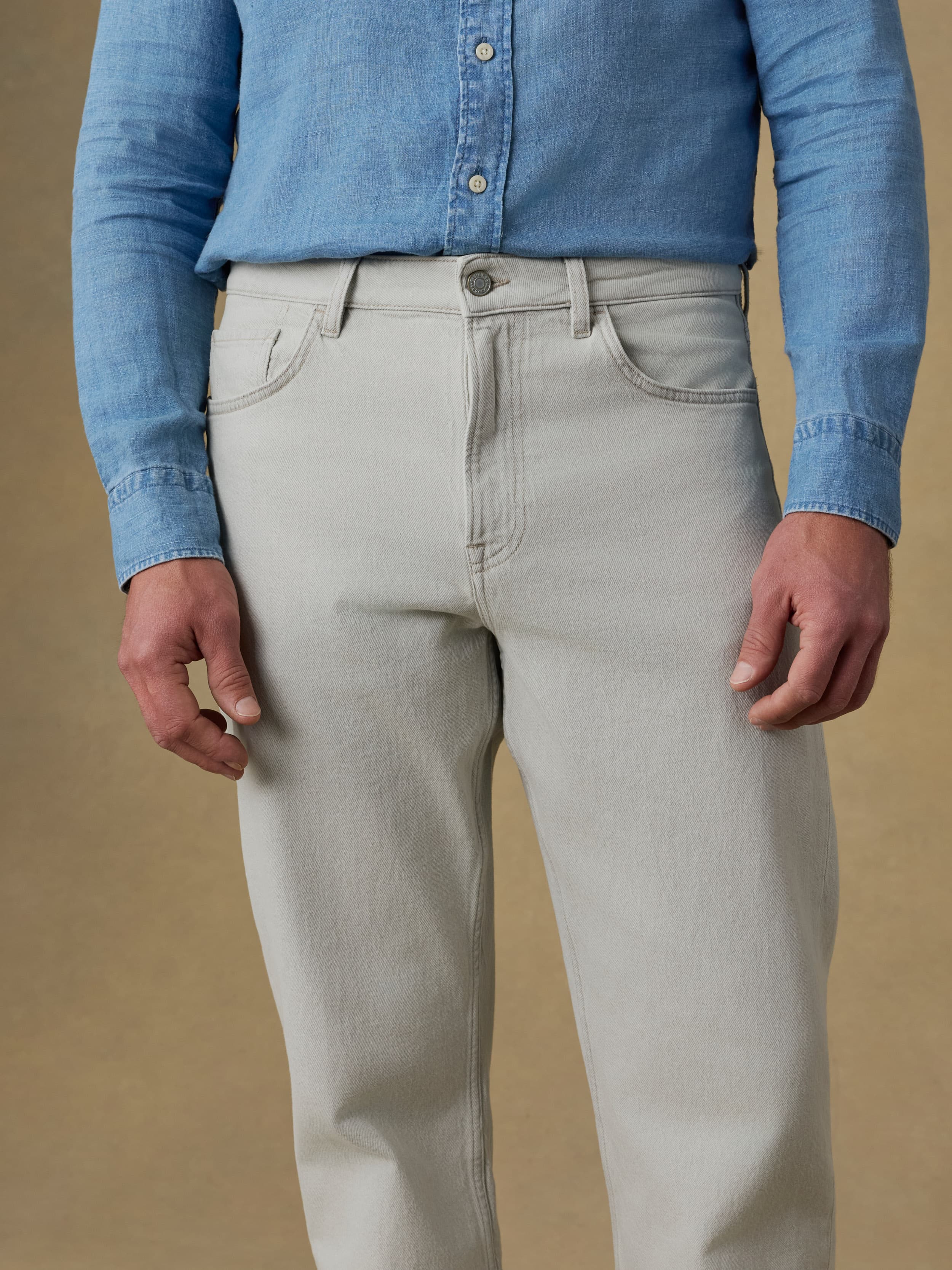 Organic Cotton Denim Pant - Birch - Image 6