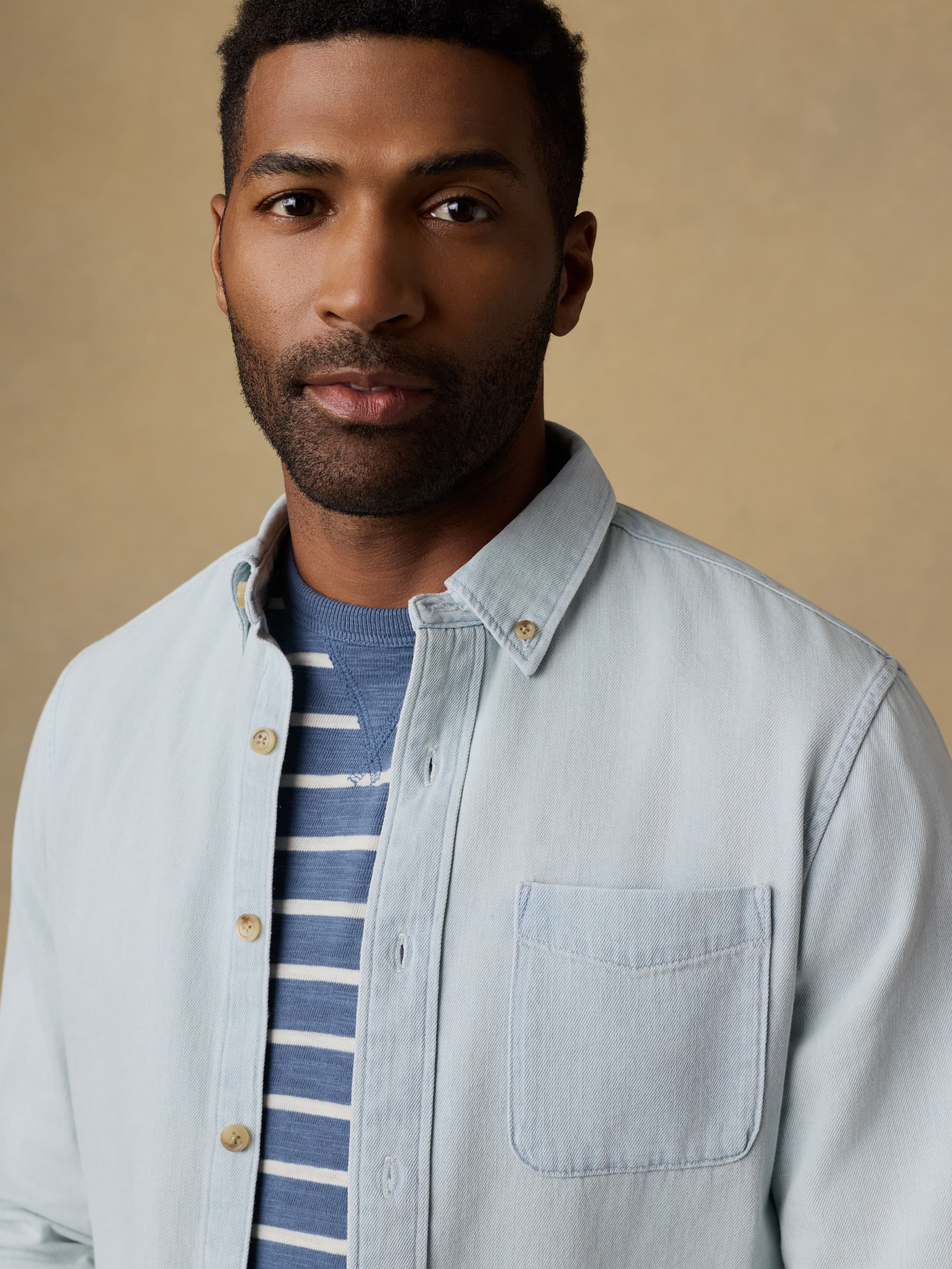 Original Cotton Denim Shirt - Rocky River Wash - Image 5