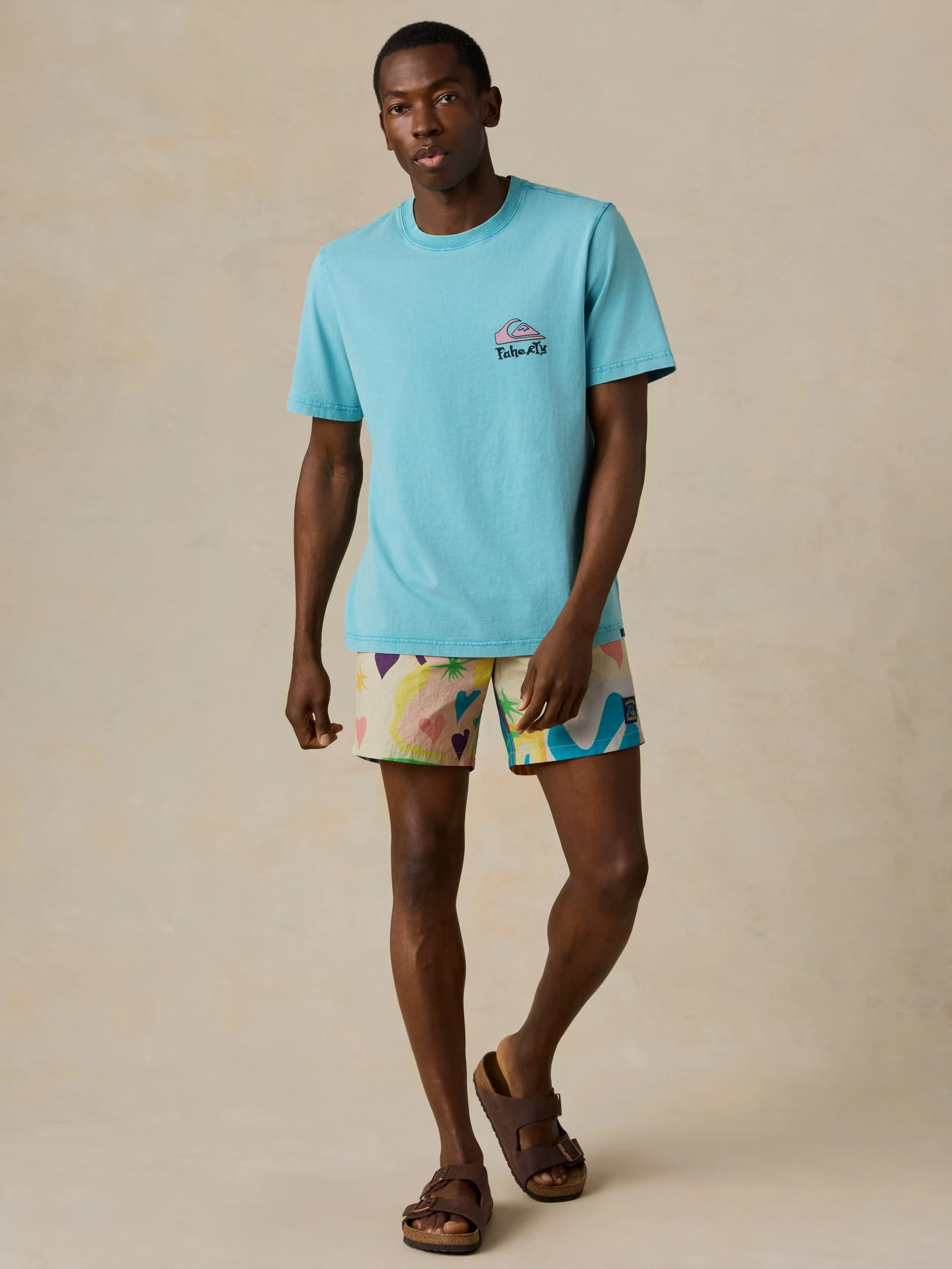 Faherty x Quiksilver Boardshort - Sunshine Coast Tile - Image 4