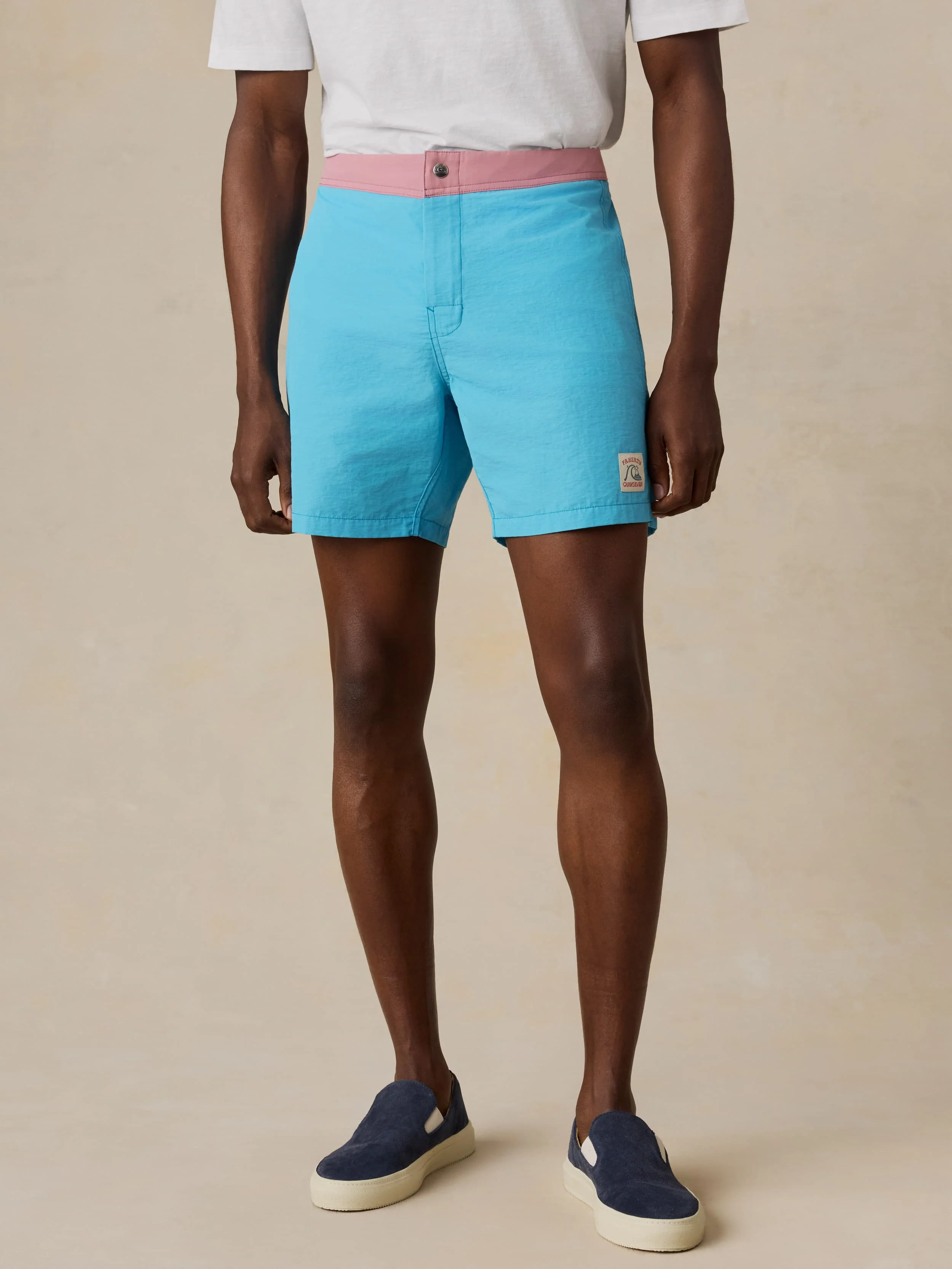 Faherty x Quiksilver Boardshort - Teal Sunrise Block - Image 2