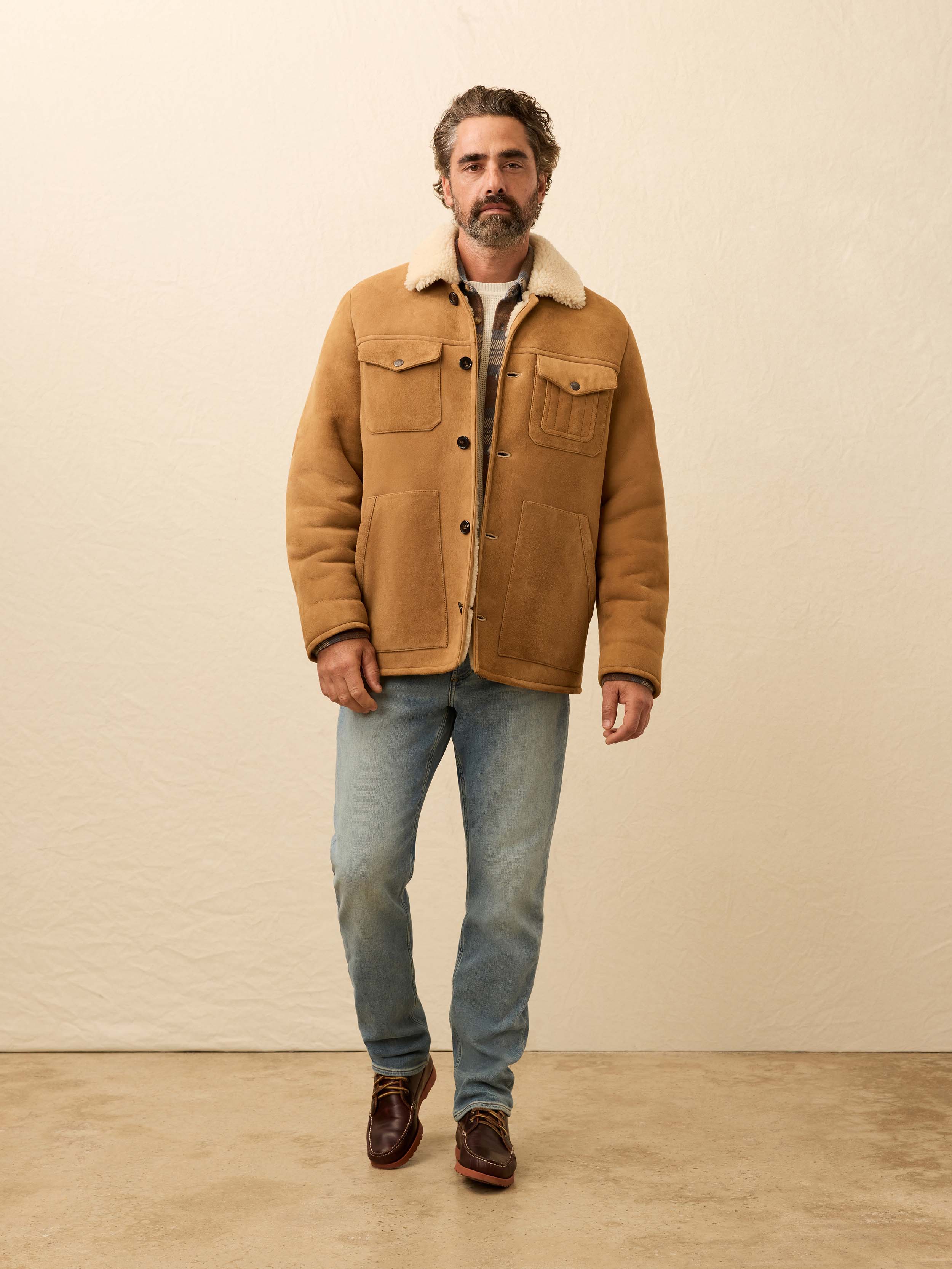 Shearling Coat - Eagle River Brown - Image 4