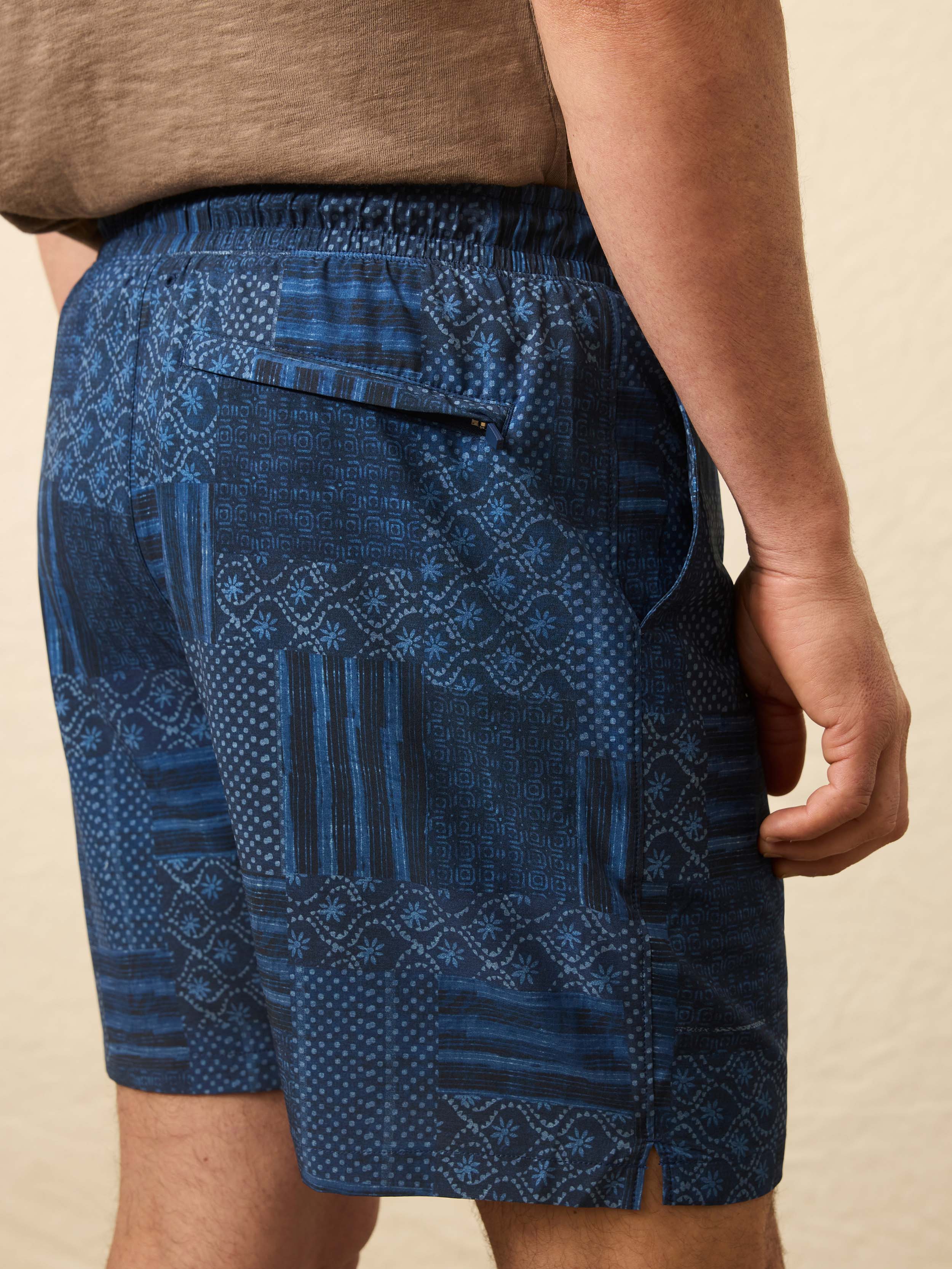 Shorelite Trunk (7") - Harbor Blues Patchwork - Image 3