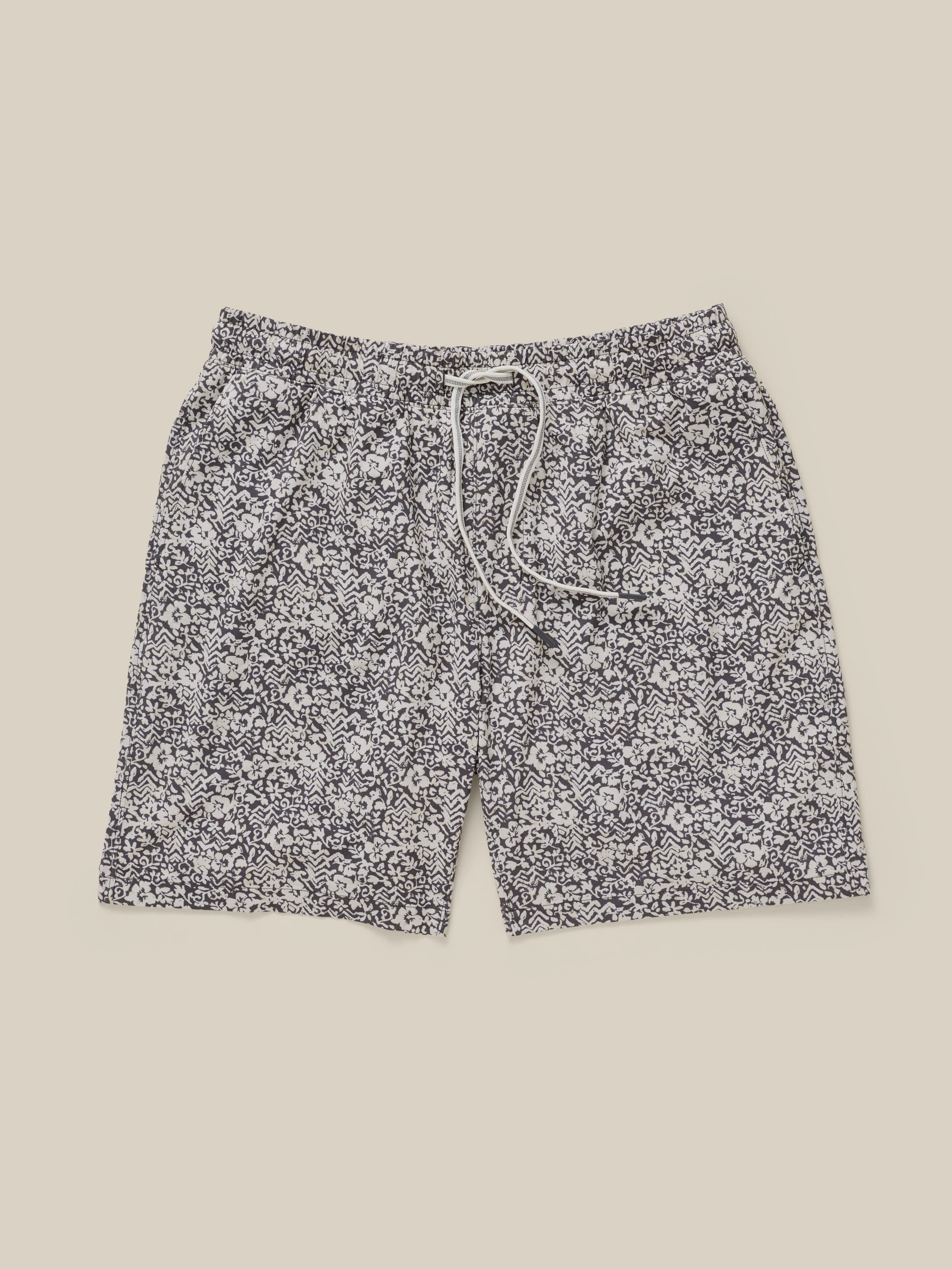 Shorelite Trunk (7") - Washed Black Hilo Floral - Image 7