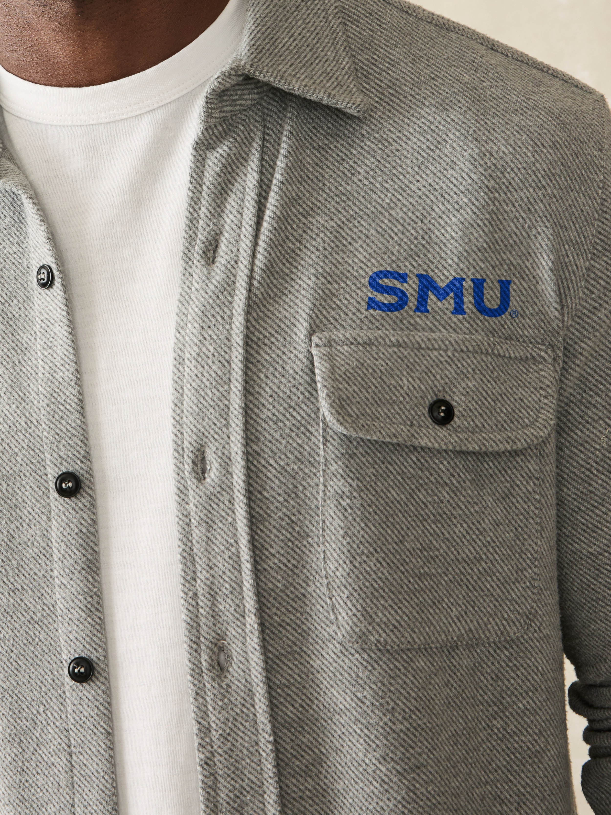 Southern Methodist University Legend™ Sweater Shirt - Fossil Grey Twill - Image 2