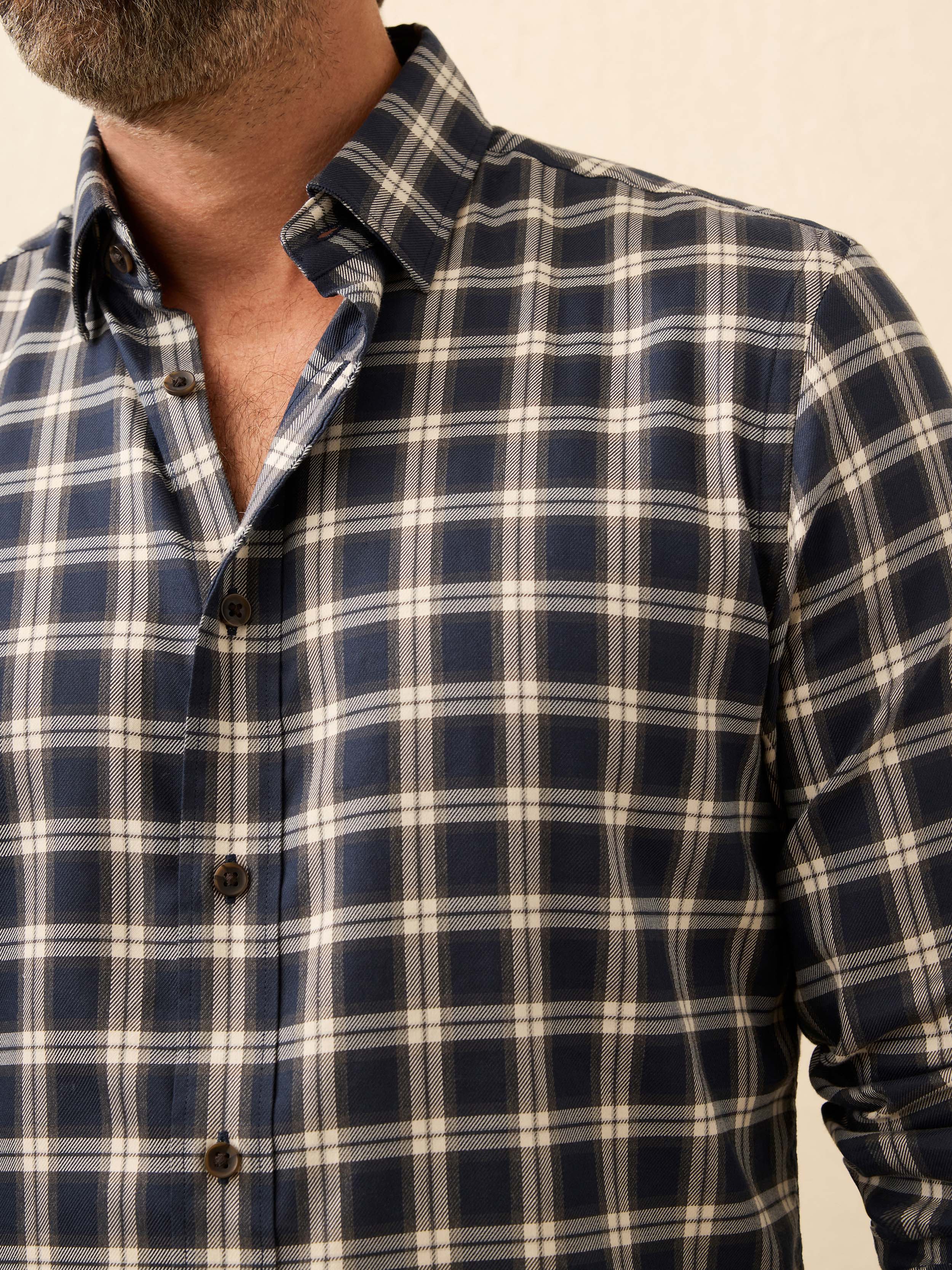 Soft Twill Movement™ Shirt - Navy Smoke Plaid - Image 3