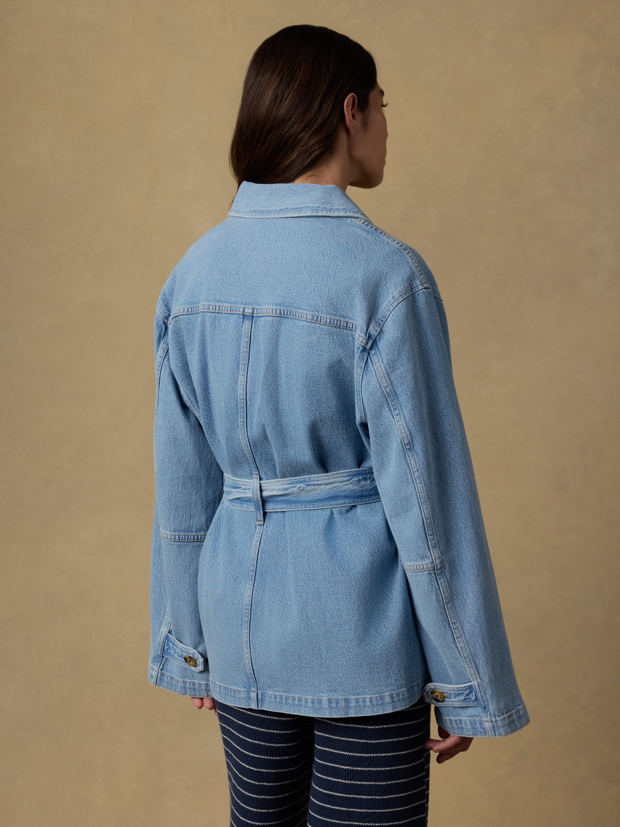 Solstice Denim Safari Jacket - Bay Drift Wash - Image 3
