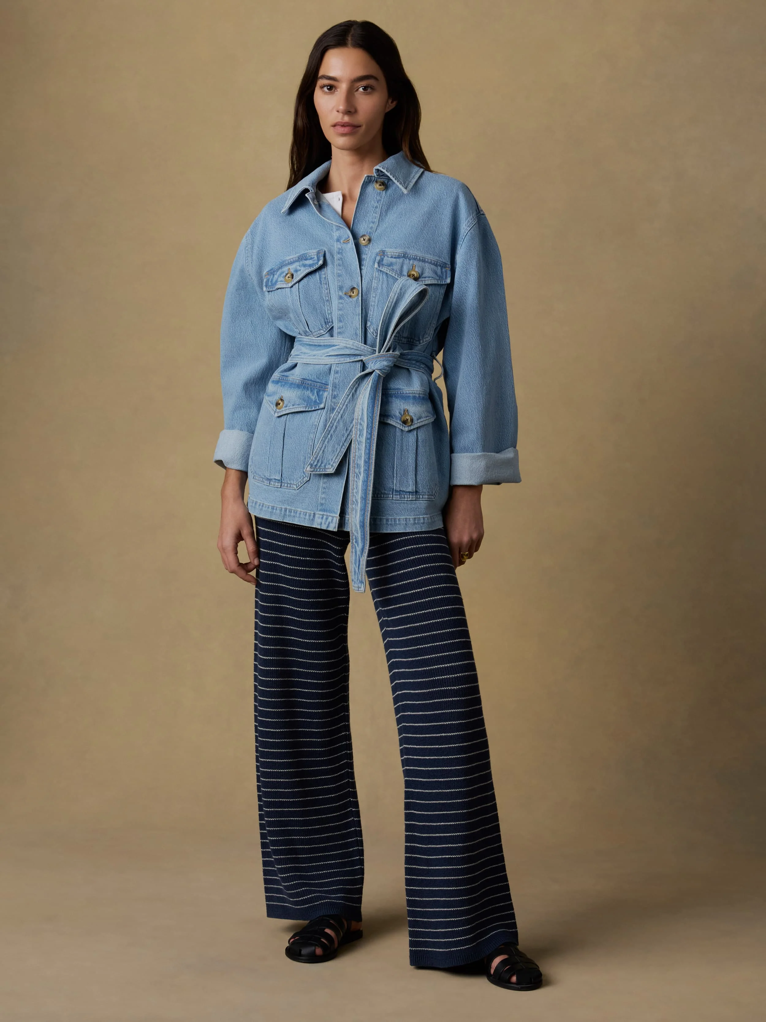 Solstice Denim Safari Jacket - Bay Drift Wash - Image 4