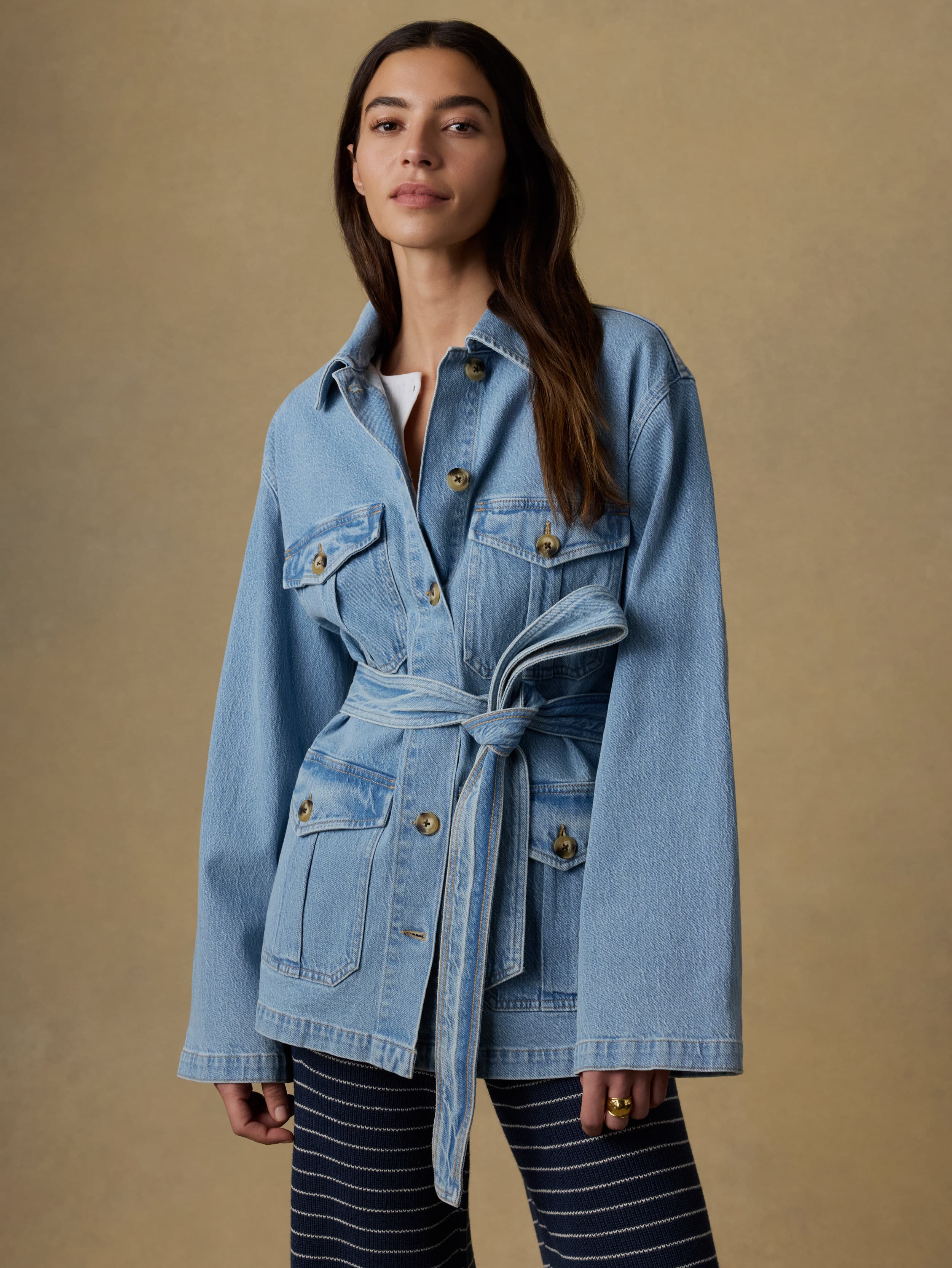 Solstice Denim Safari Jacket - Bay Drift Wash - Image 5