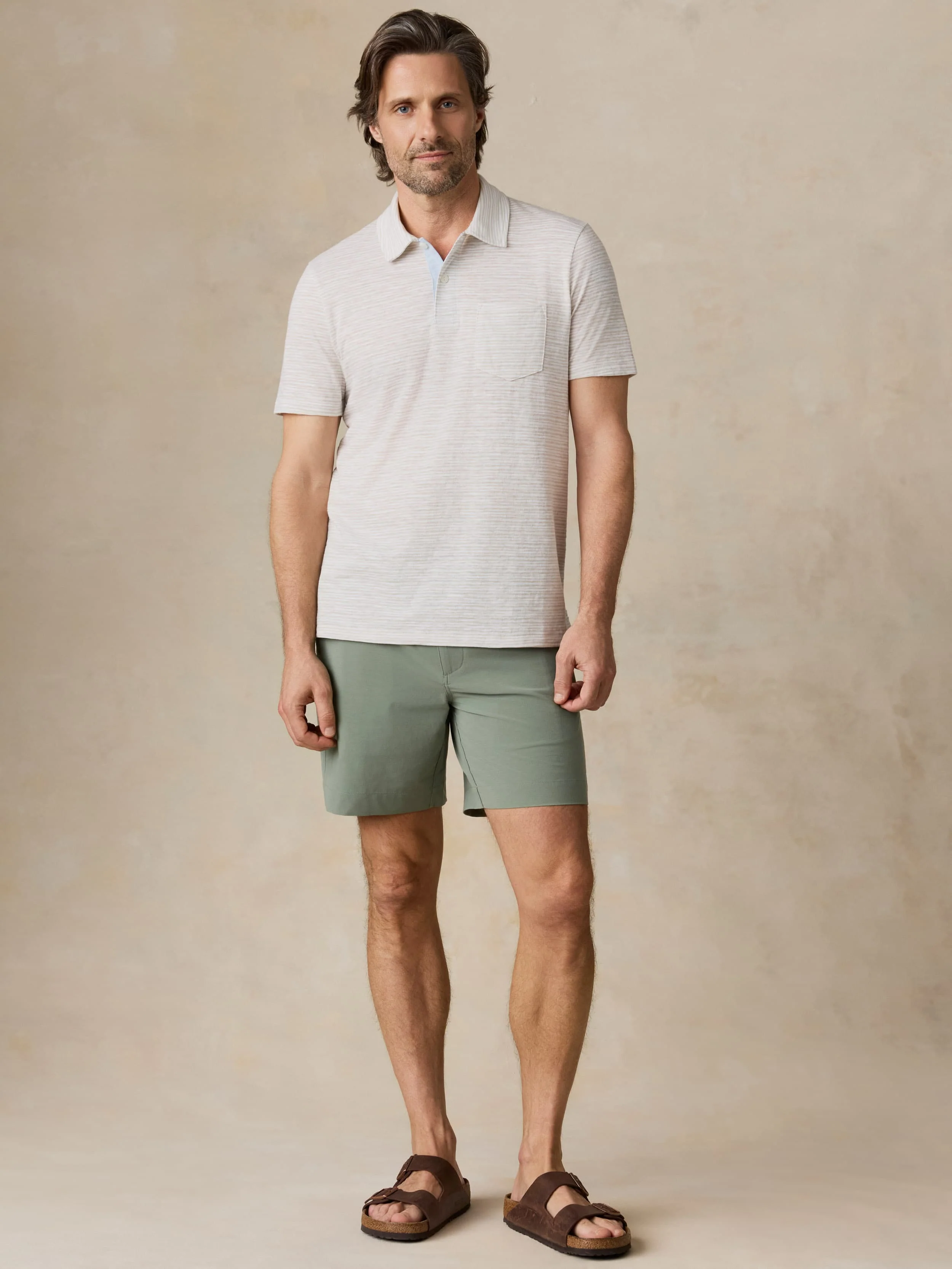 Short-Sleeve Breeze Polo - Desert Wake Stripe - Image 2