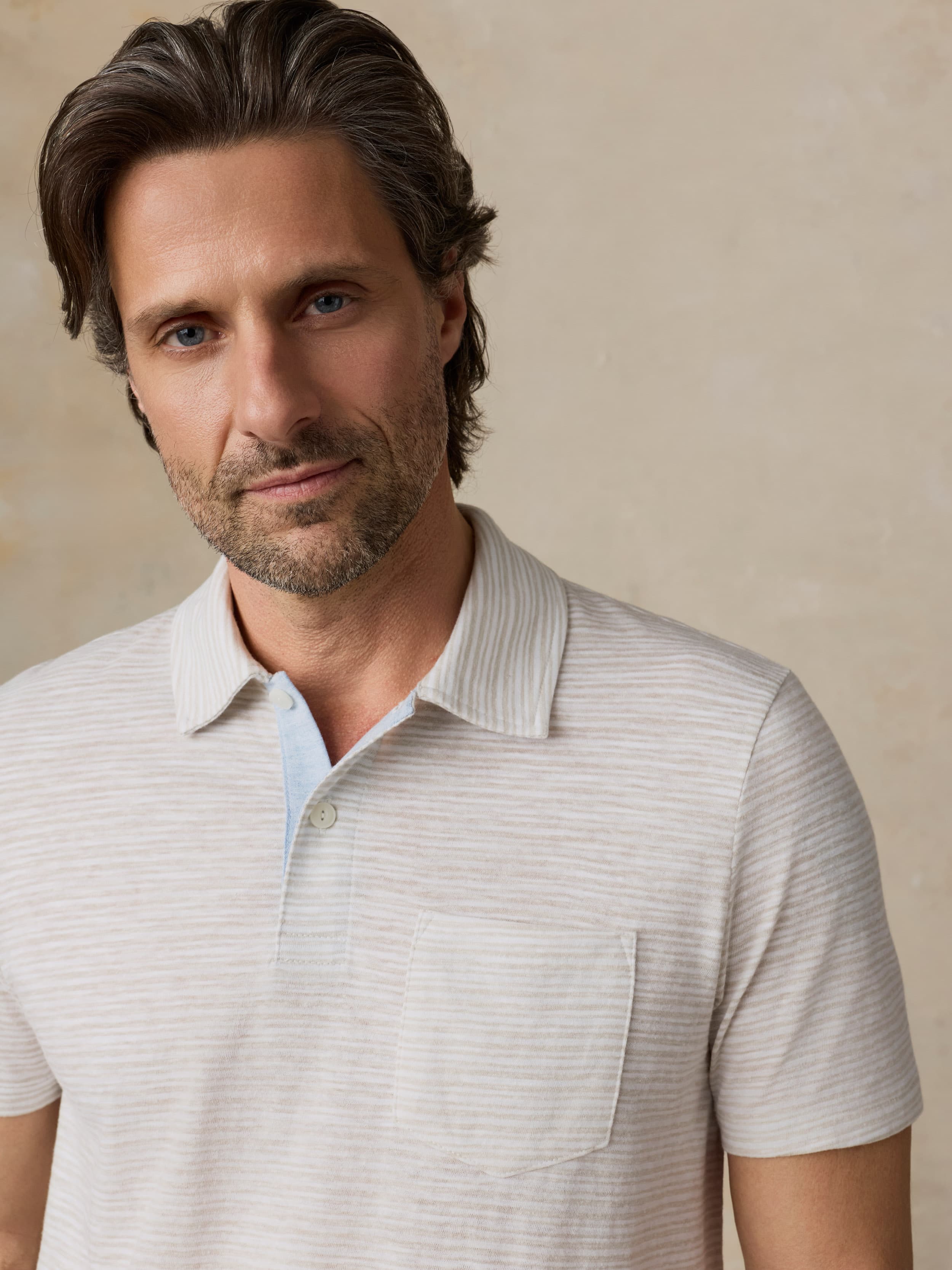 Short-Sleeve Breeze Polo - Desert Wake Stripe - Image 3