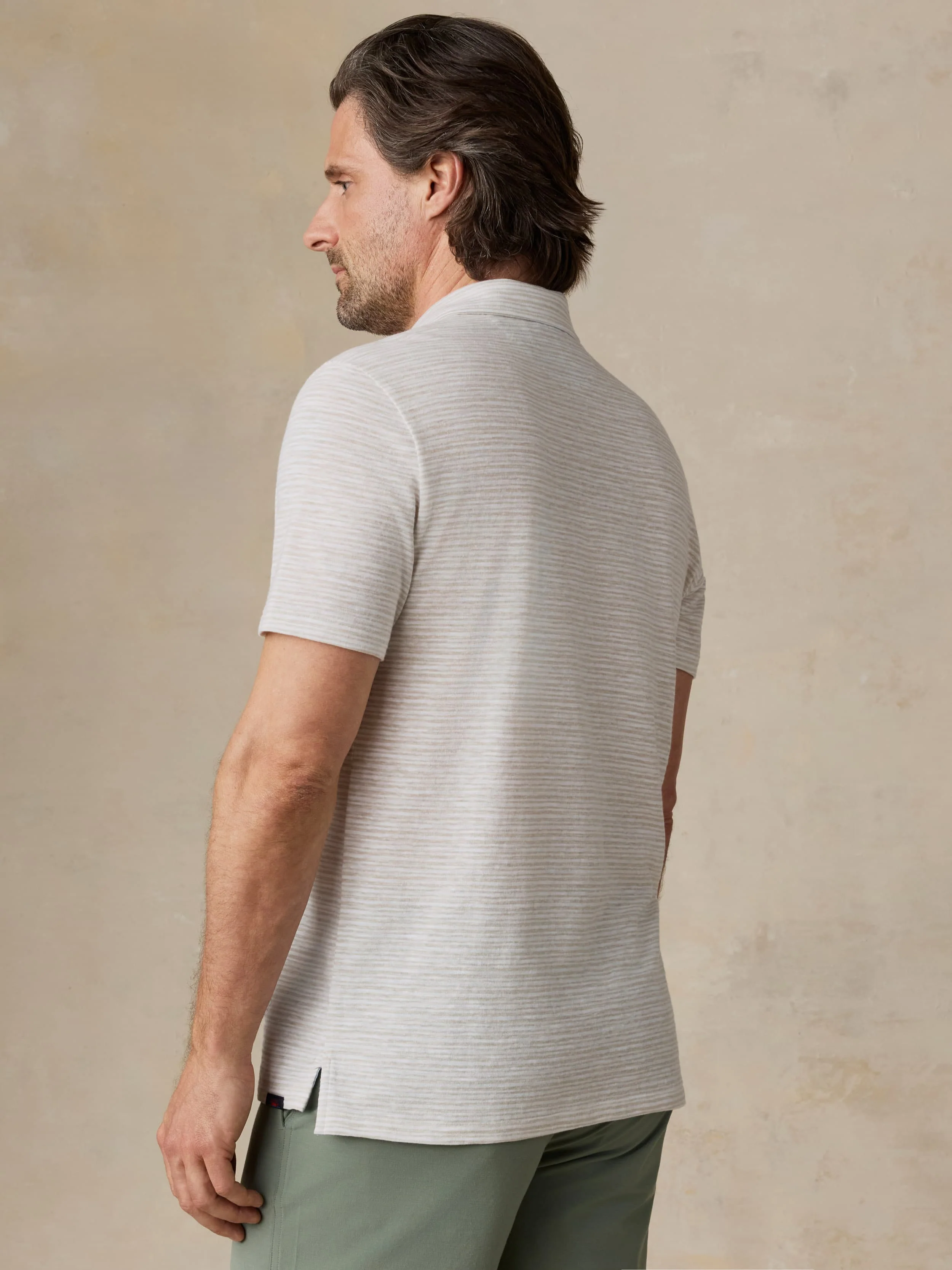 Short-Sleeve Breeze Polo - Desert Wake Stripe - Image 4