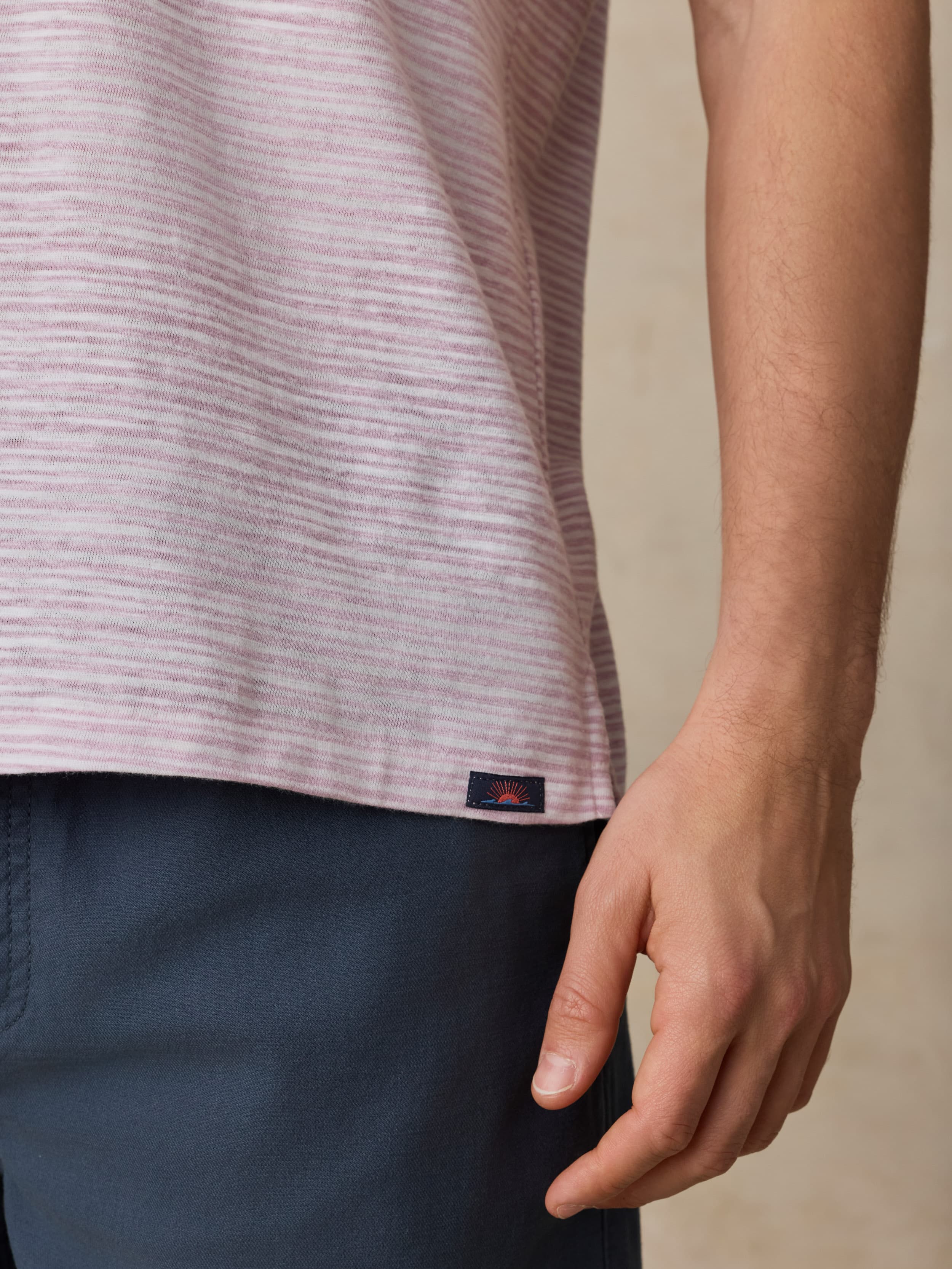 Short-Sleeve Breeze Polo - Orchid Wake Stripe - Image 5