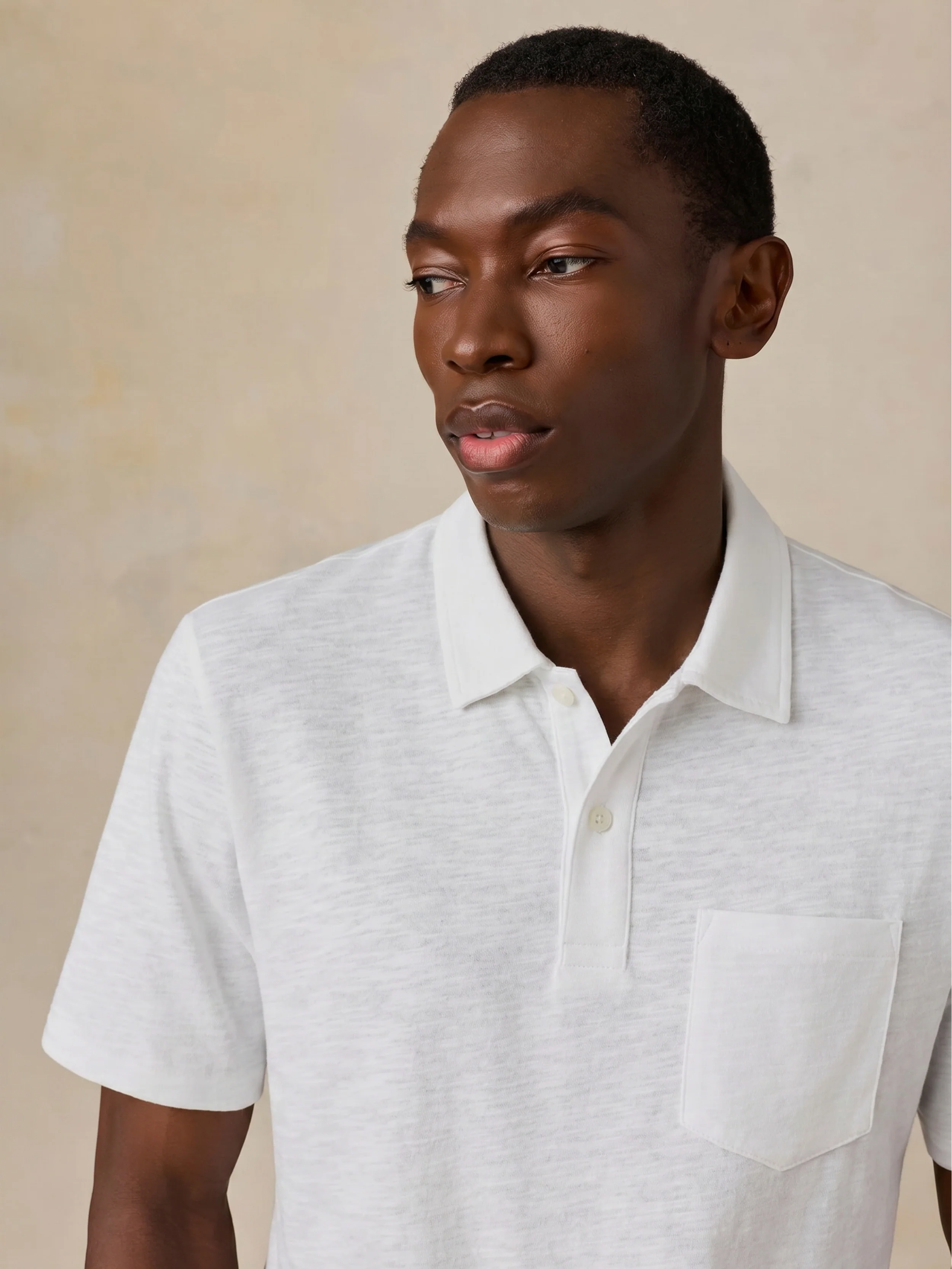 Short-Sleeve Breeze Polo - White - Image 2