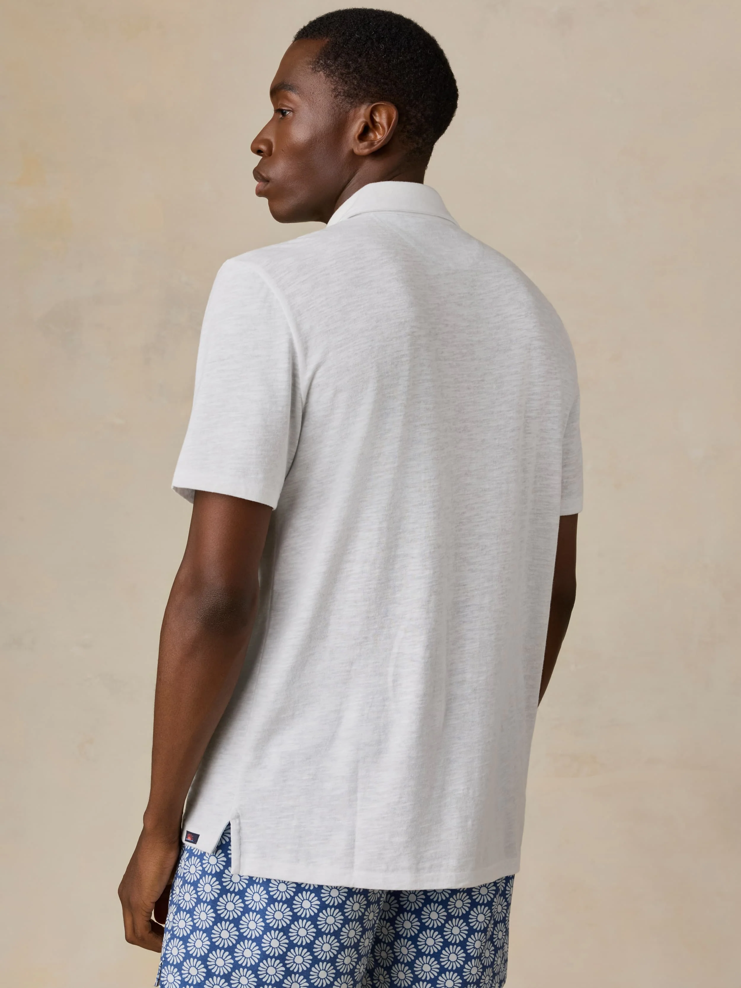 Short-Sleeve Breeze Polo - White - Image 3