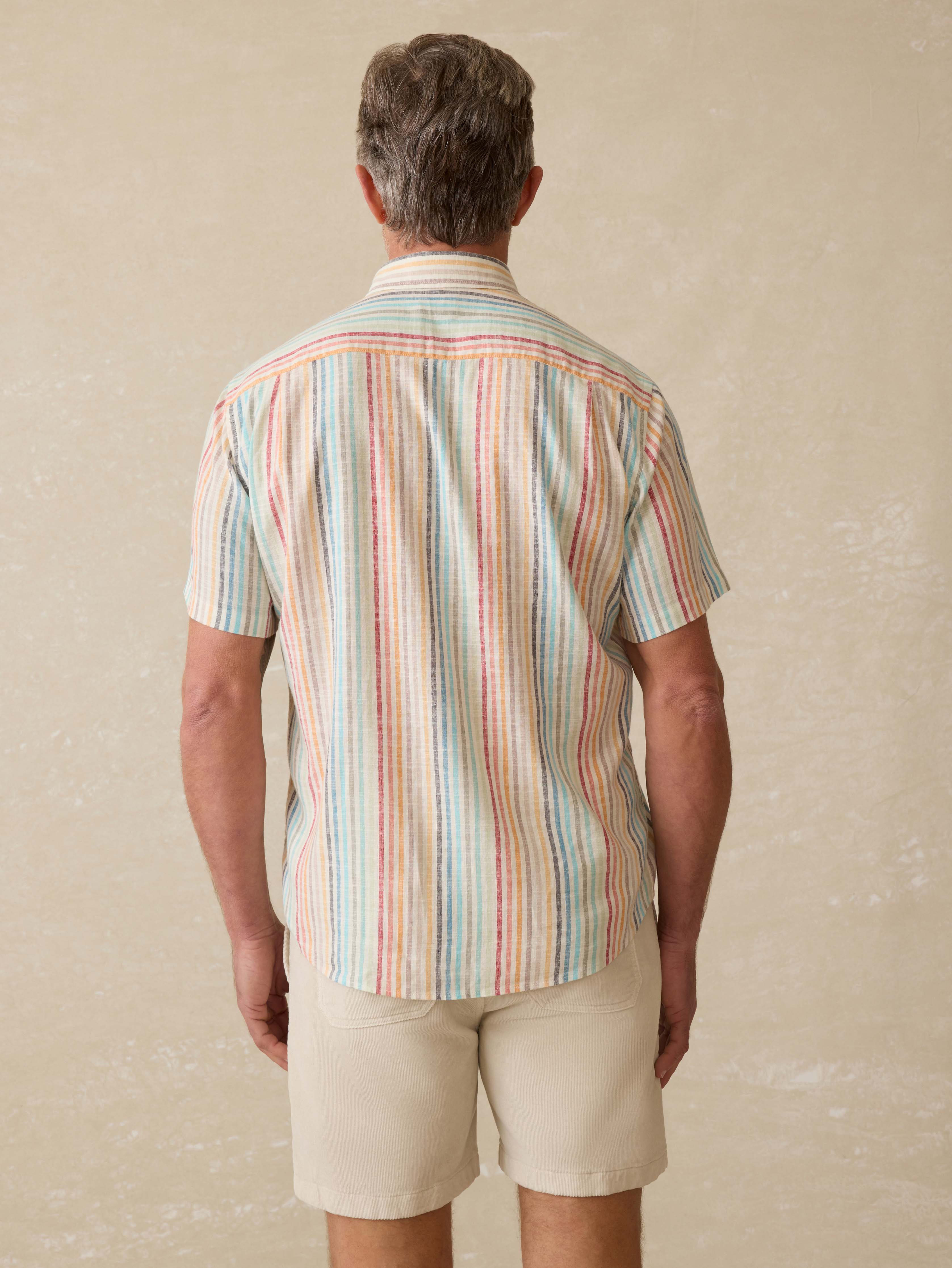 Short-Sleeve Breeze Shirt - Bay Reef Stripe - Image 4
