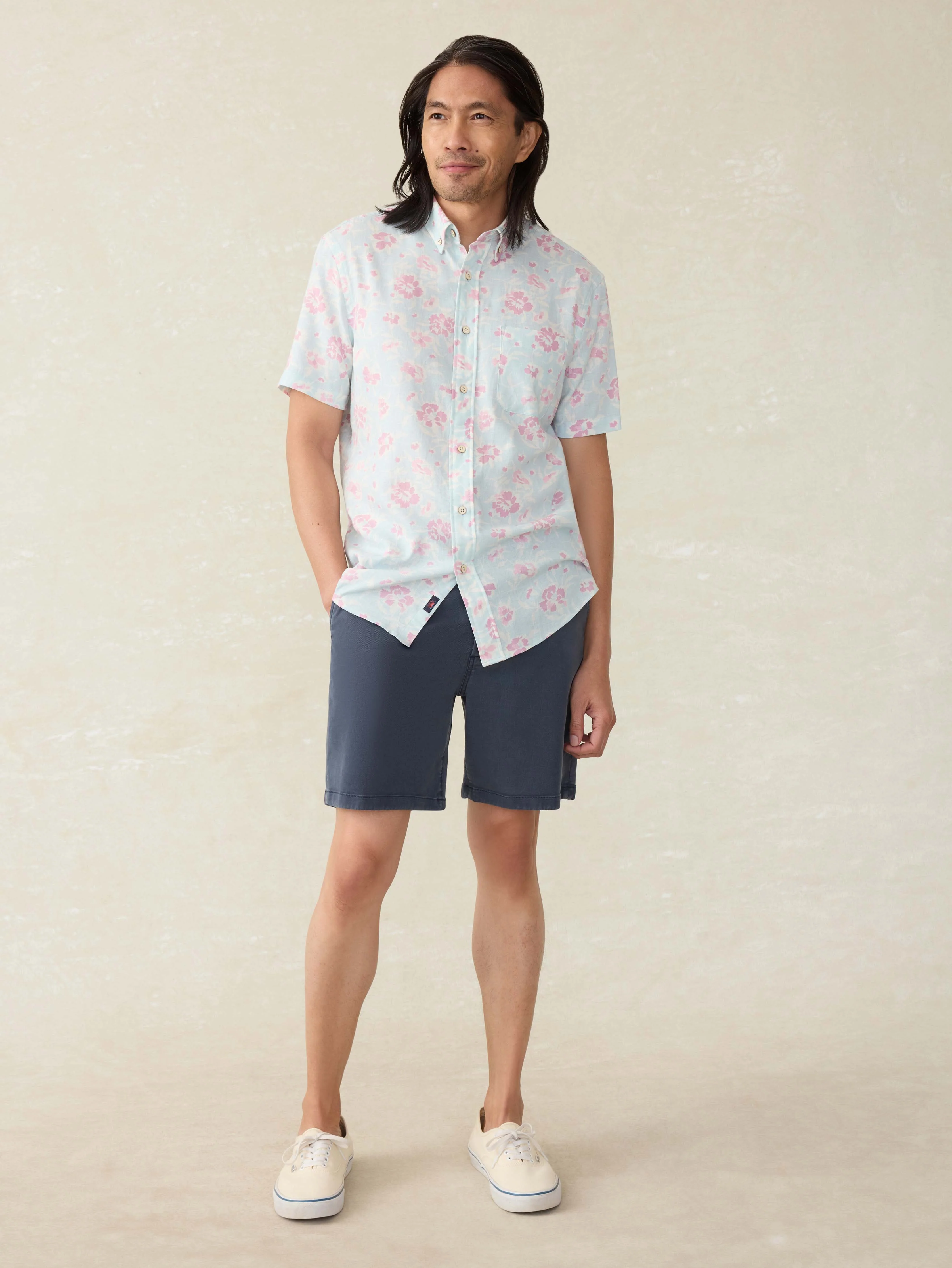 Short-Sleeve Breeze Shirt - Clear Waters Blossom - Image 5