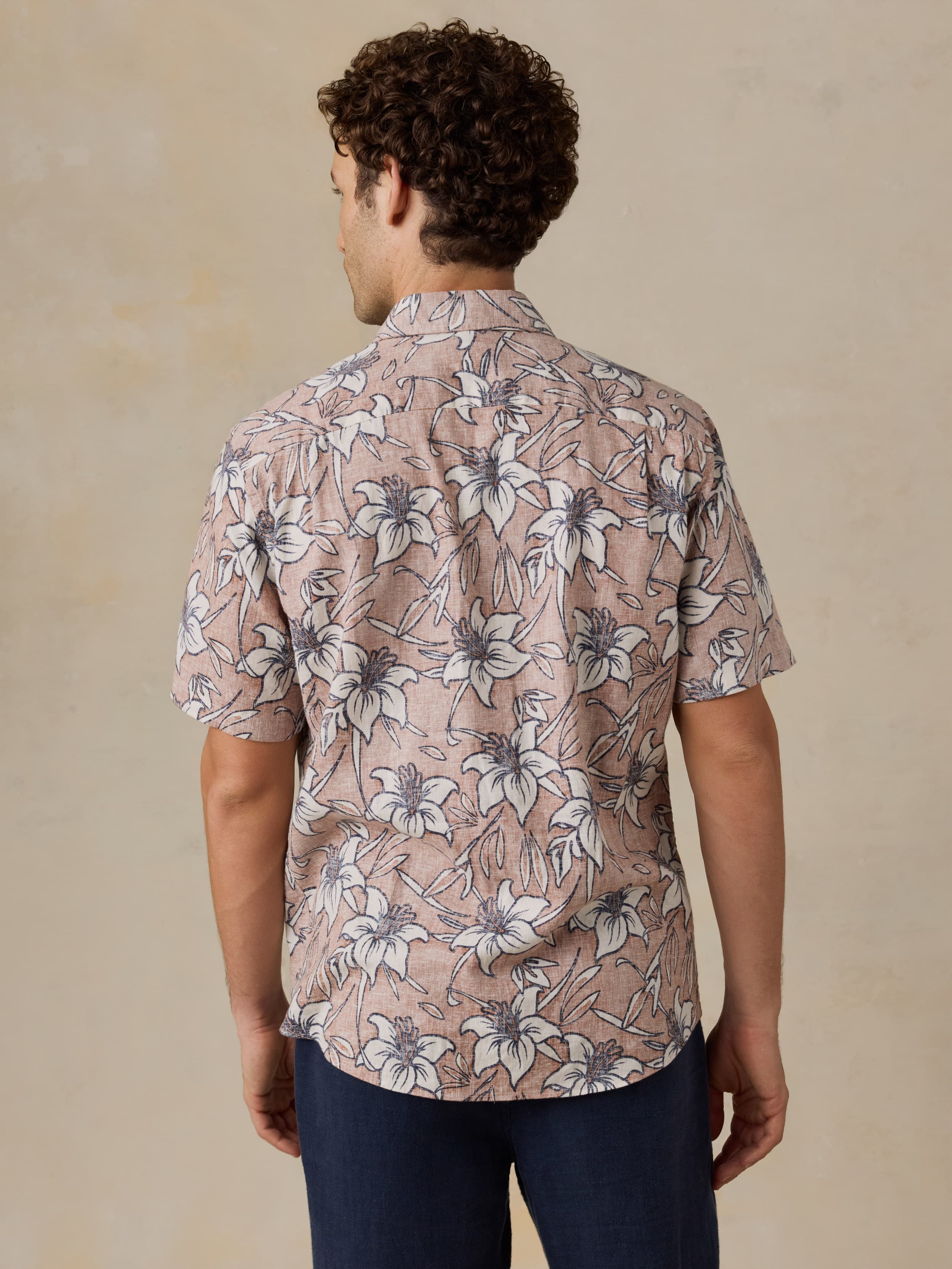 Short-Sleeve Breeze Shirt - Cloud Rust Lotus - Image 4