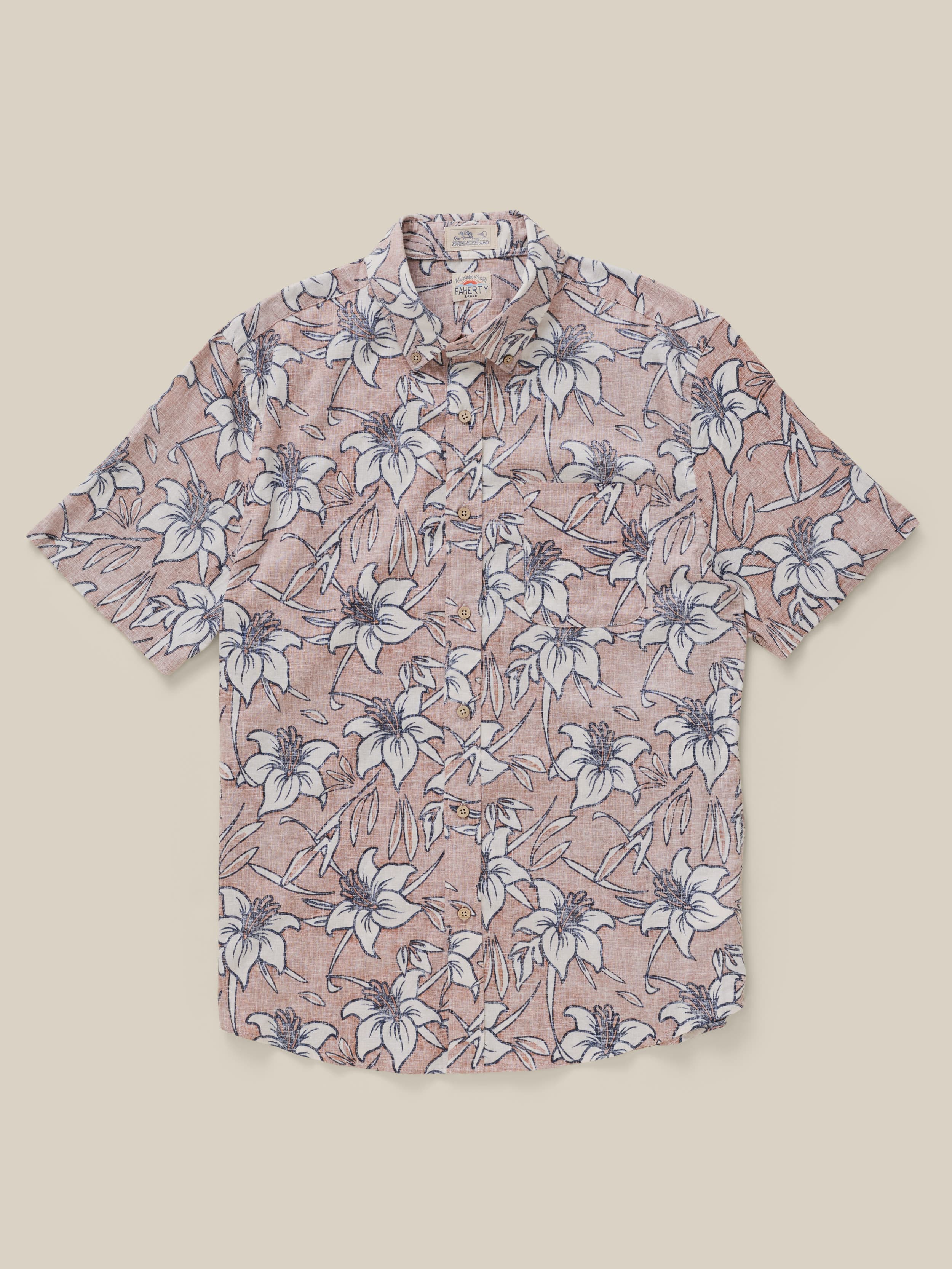 Short-Sleeve Breeze Shirt - Cloud Rust Lotus - Image 7