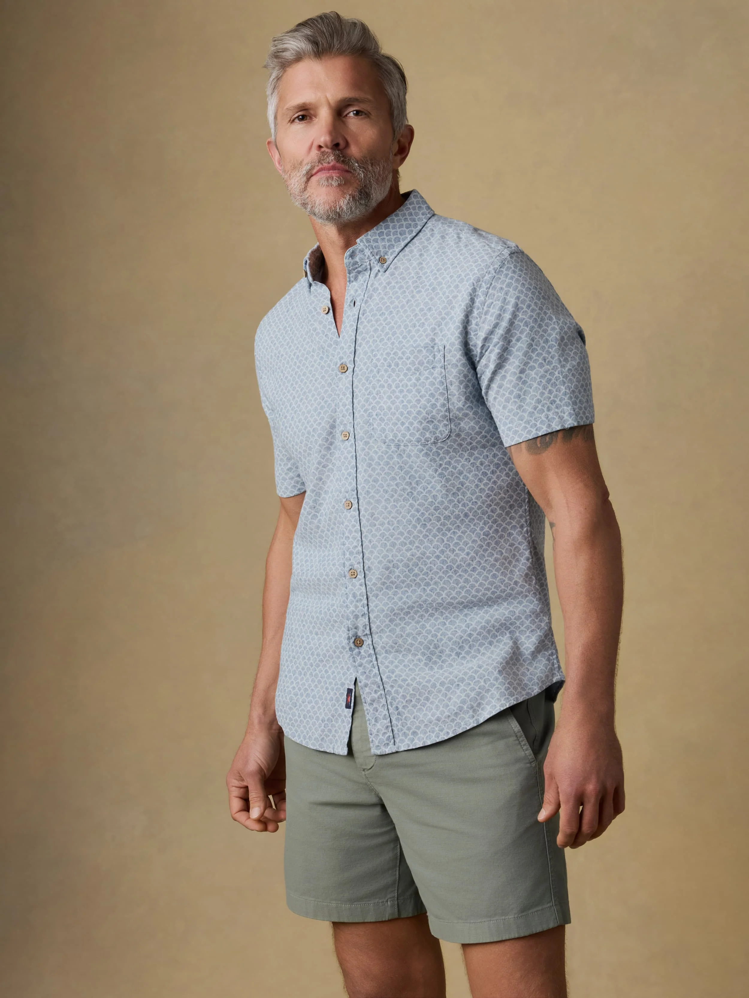 Short-Sleeve Breeze Shirt - Fishscale Redux
