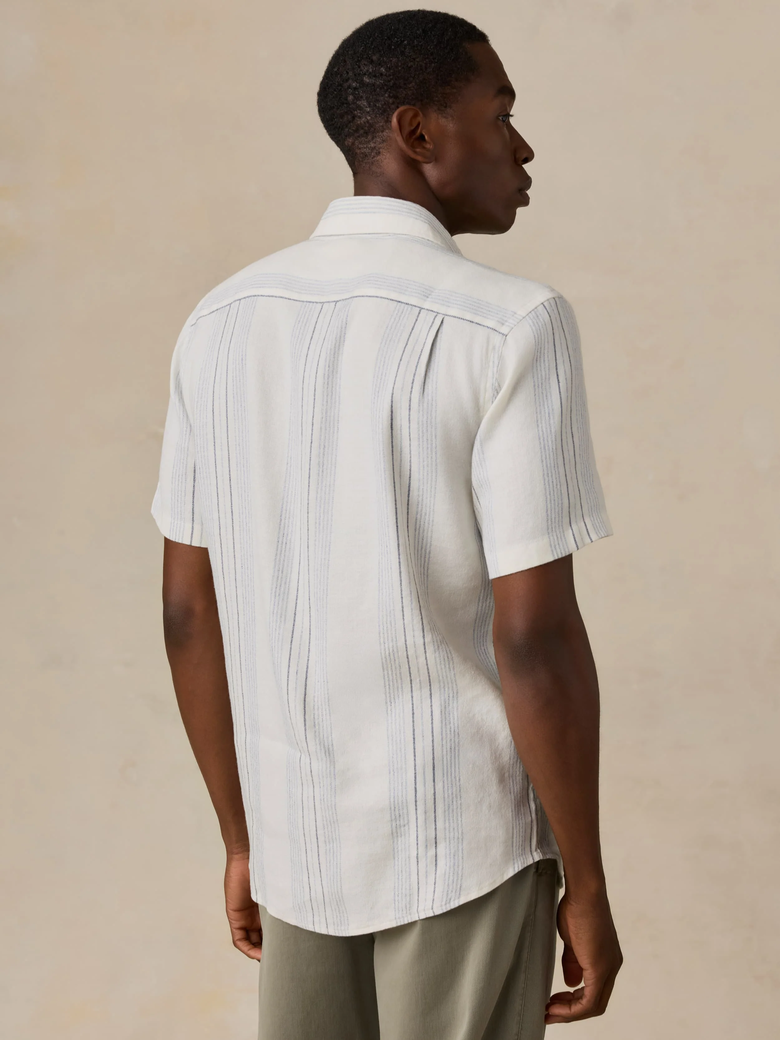 Short-Sleeve Breeze Shirt - River Shore Stripe - Image 3