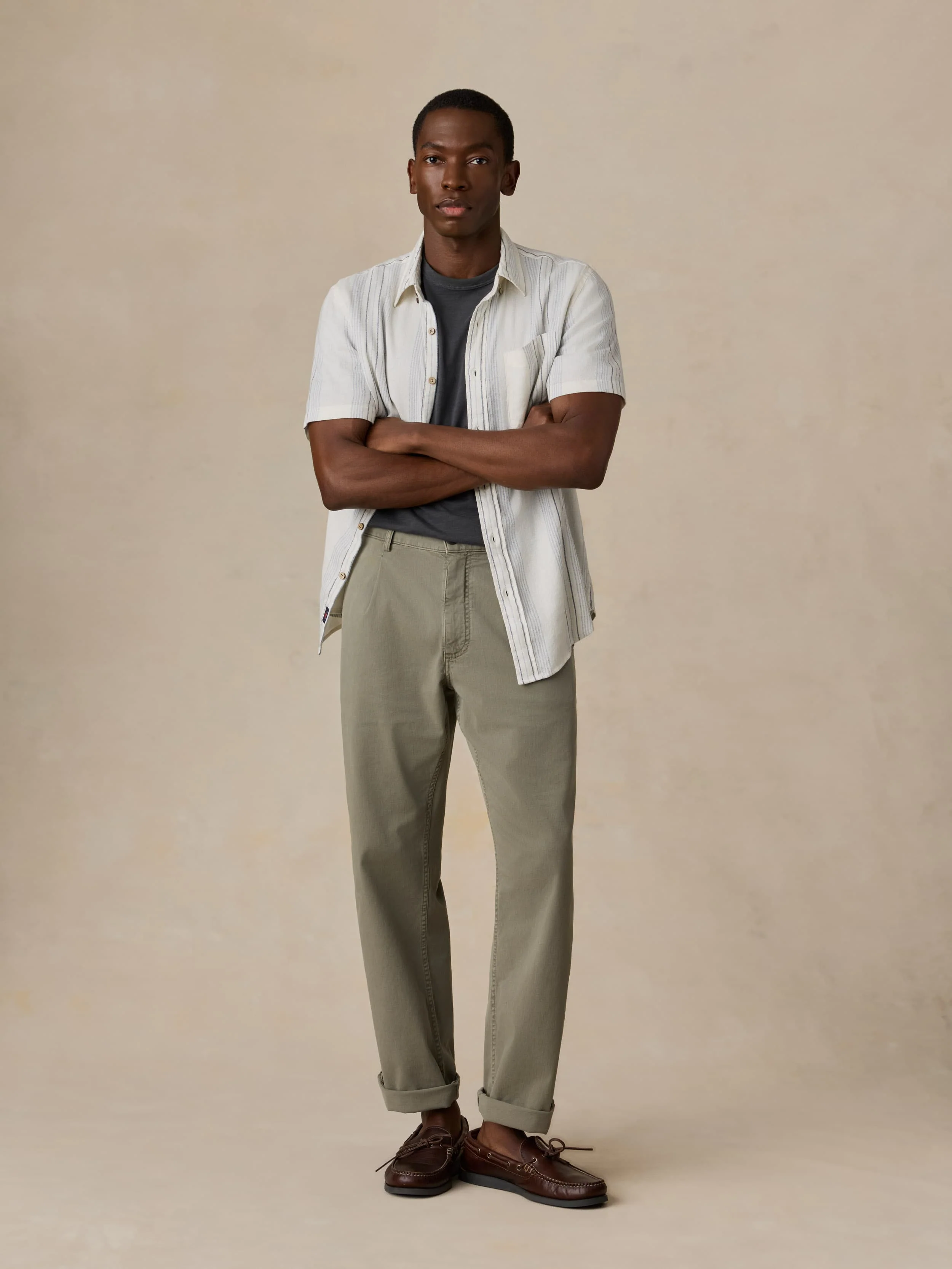 Short-Sleeve Breeze Shirt - River Shore Stripe - Image 6