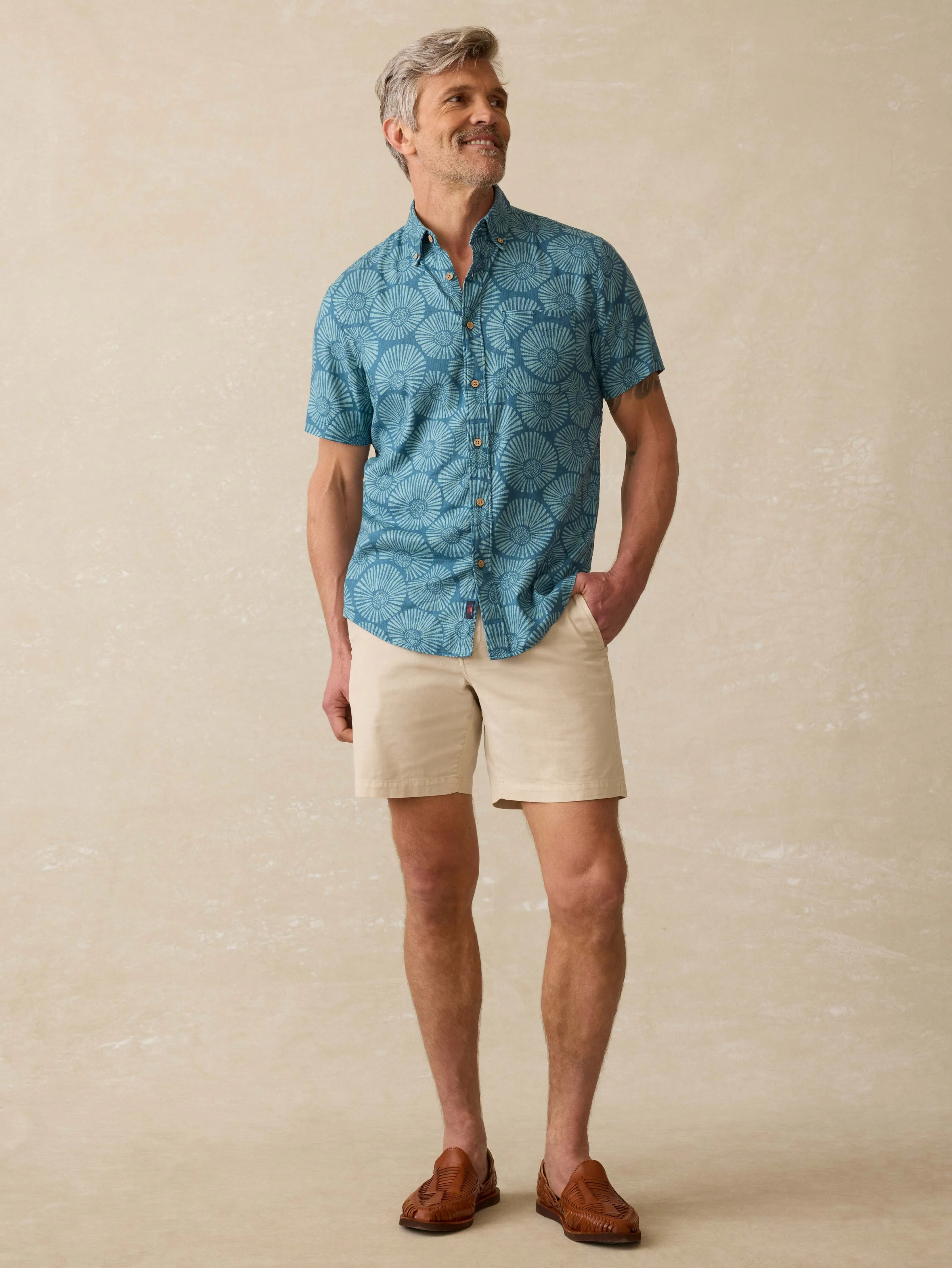 Short-Sleeve Breeze Shirt - Stormy Sea Floral - Image 3