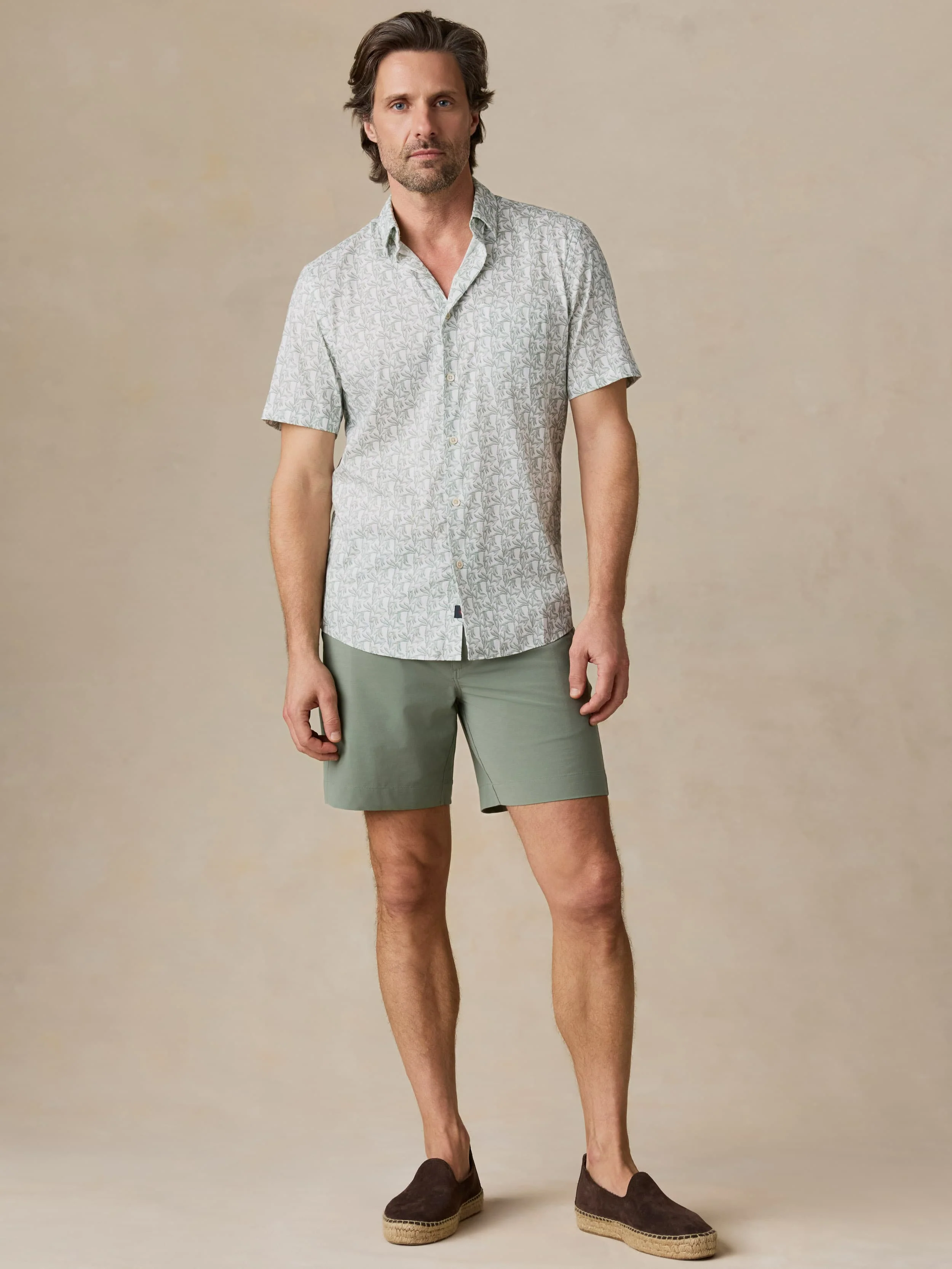 Short-Sleeve Movement™ Monterey Shirt - Aspen Green Leaf - Image 3