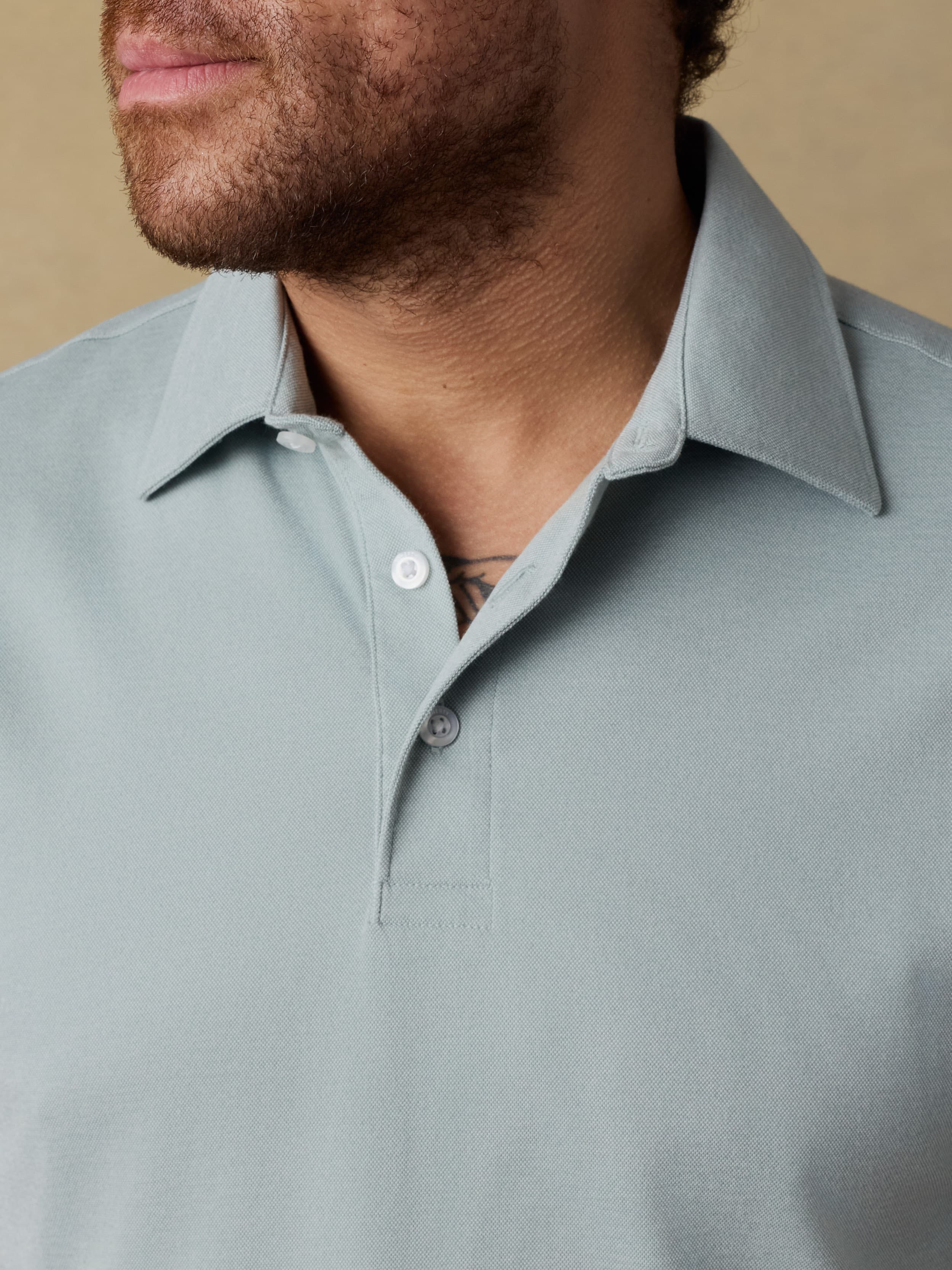 Short-Sleeve Movement™ Pique Polo - Aspen Green Melange - Image 5