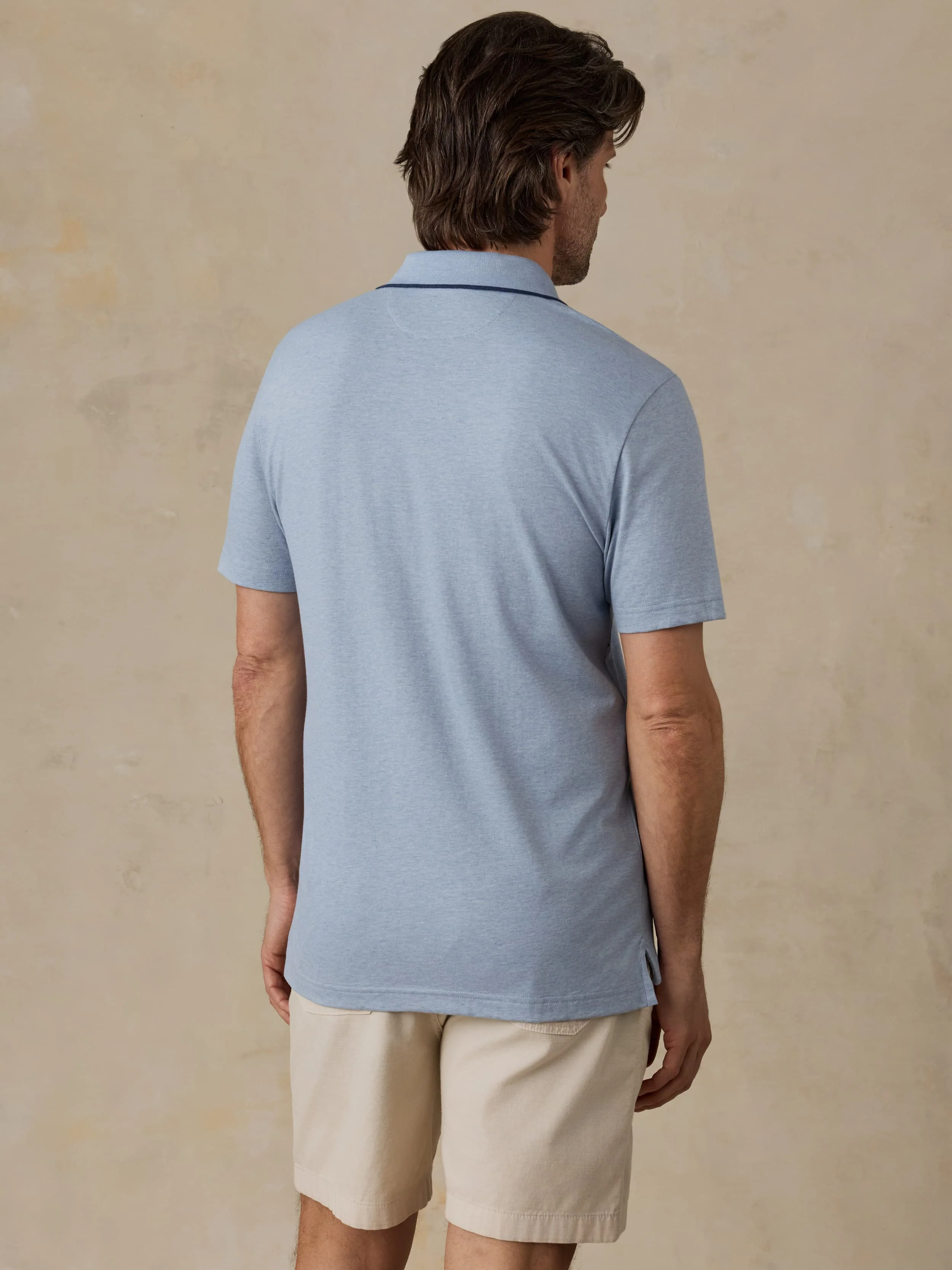 Short-Sleeve Movement™ Pique Polo - Inland Creek Melange - Image 4