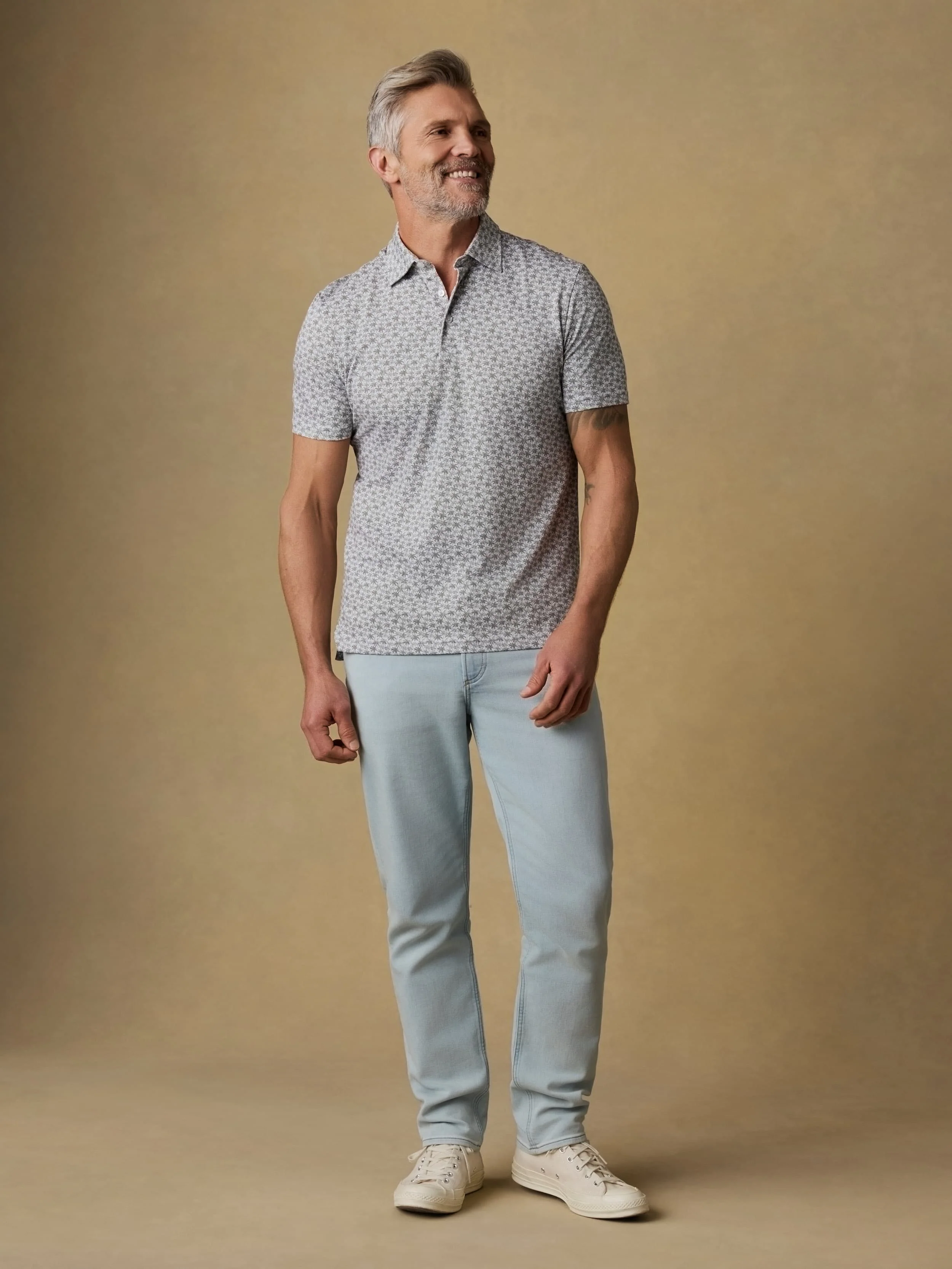Short-Sleeve Movement™ Pique Polo - Olive Palm Beach - Image 4