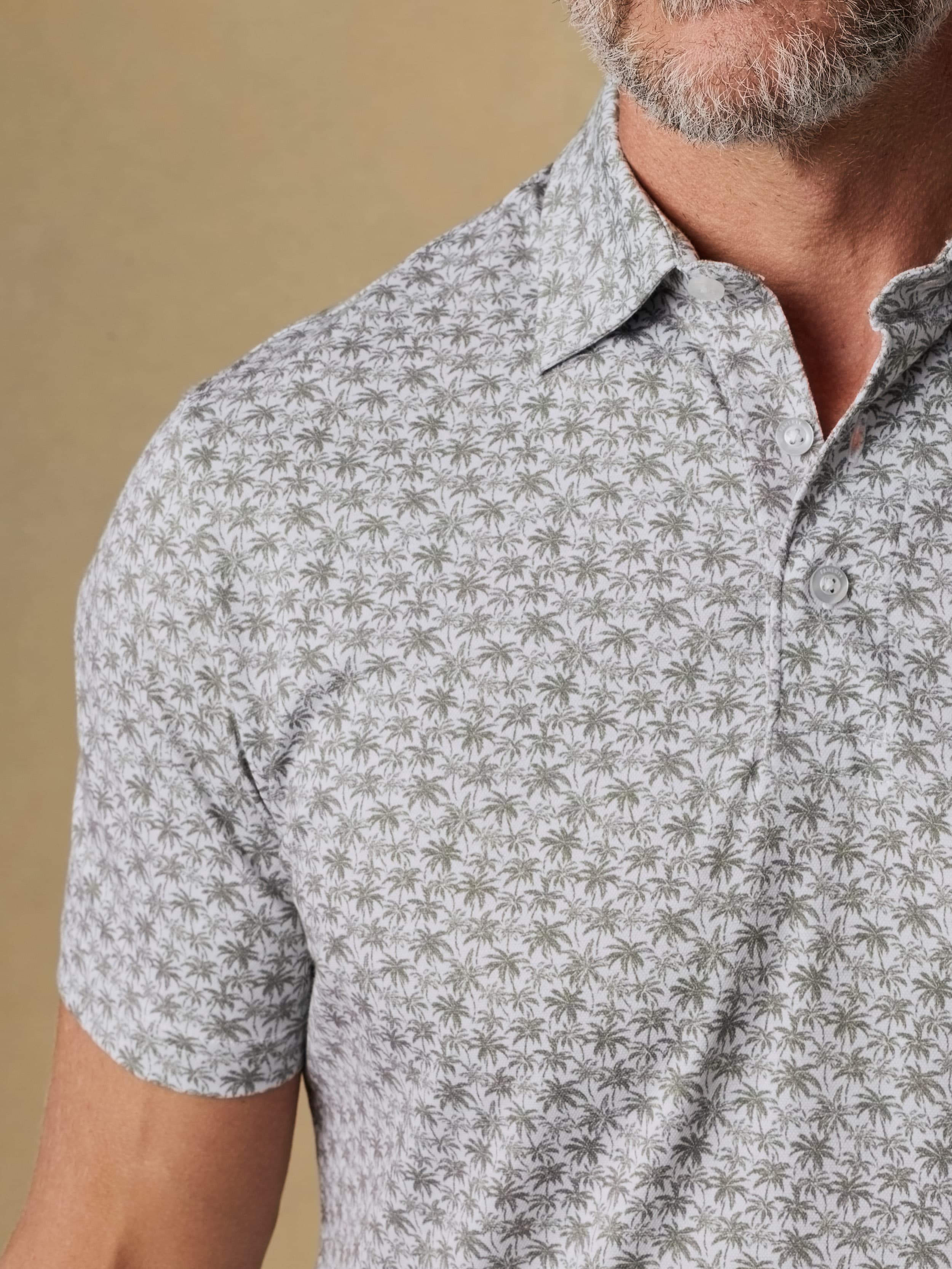 Short-Sleeve Movement™ Pique Polo - Olive Palm Beach - Image 5