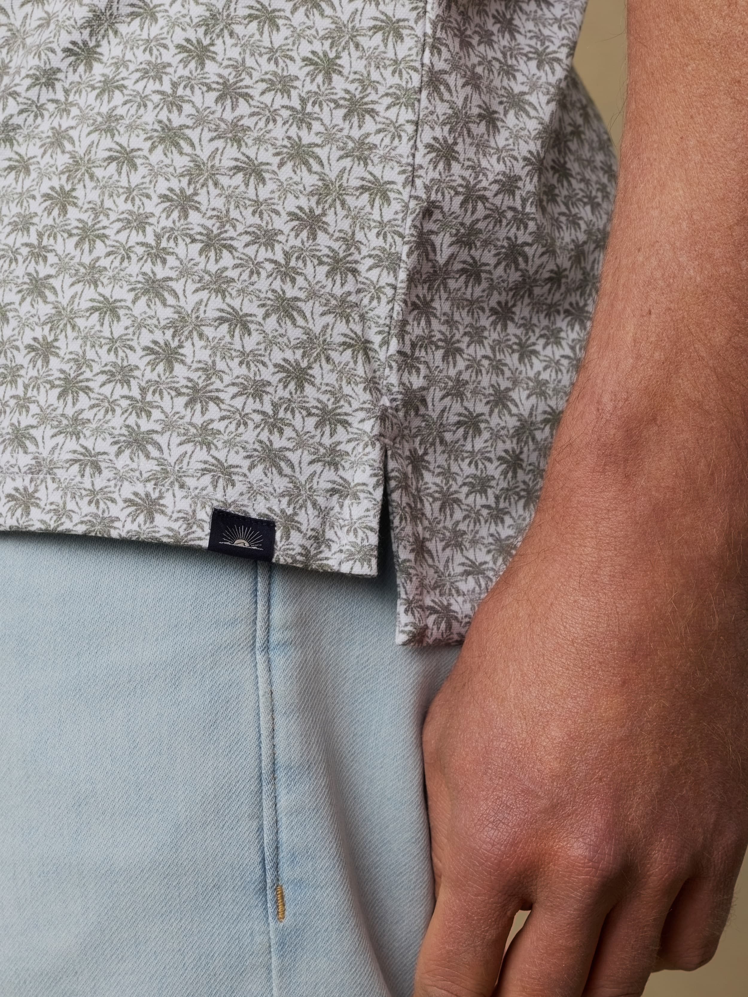 Short-Sleeve Movement™ Pique Polo - Olive Palm Beach - Image 6