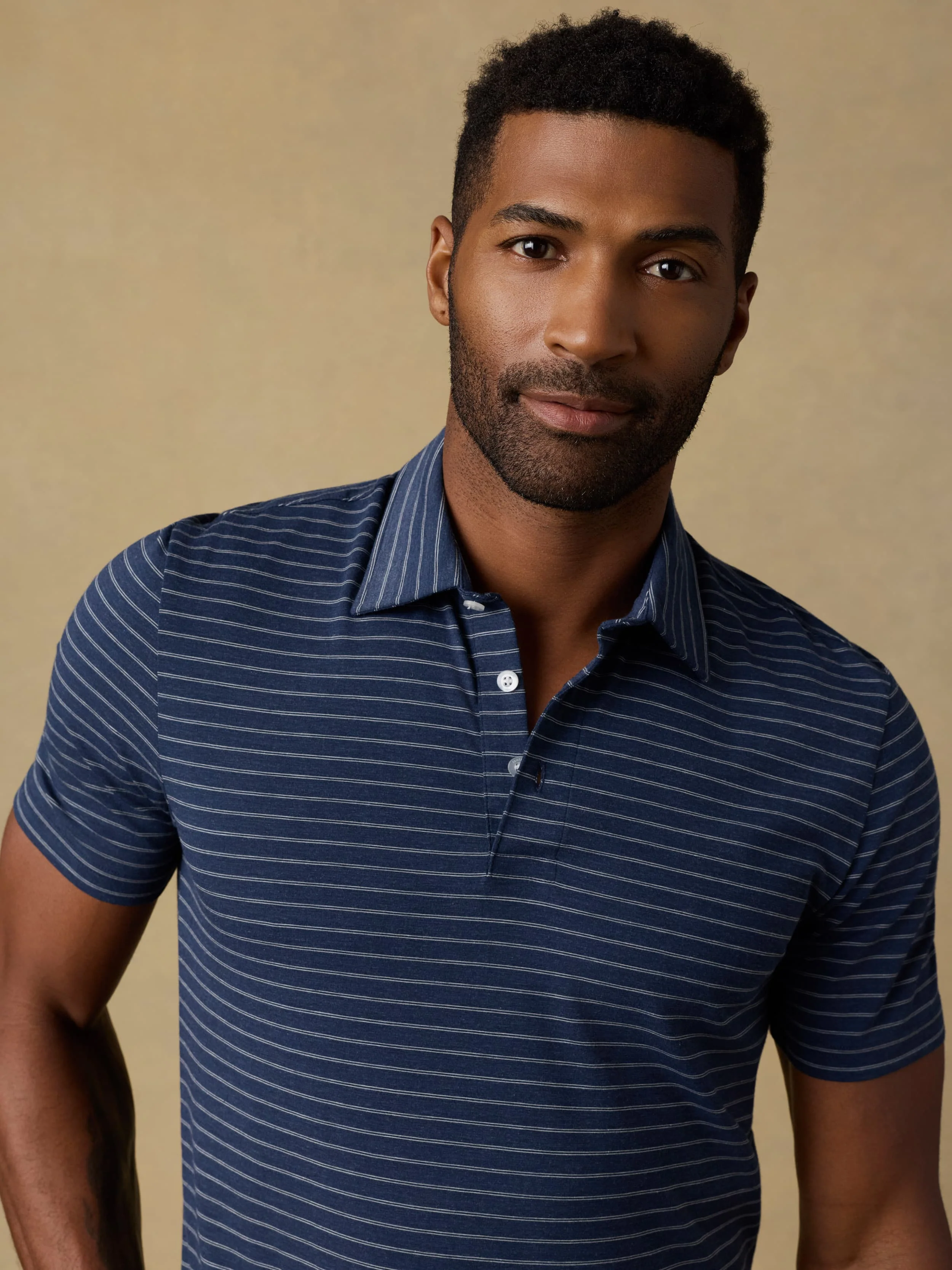 Short-Sleeve Movement™ Polo - Ravine Waters Stripe - Image 5