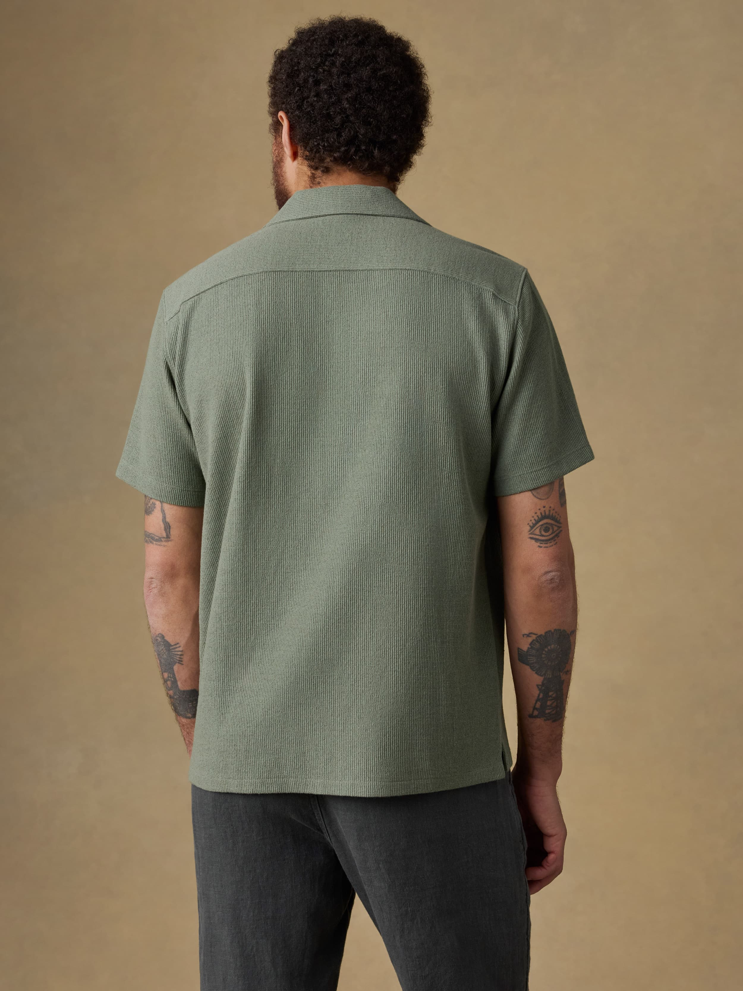 Short-Sleeve Oasis Camp Shirt - Faded Spruce - Image 3