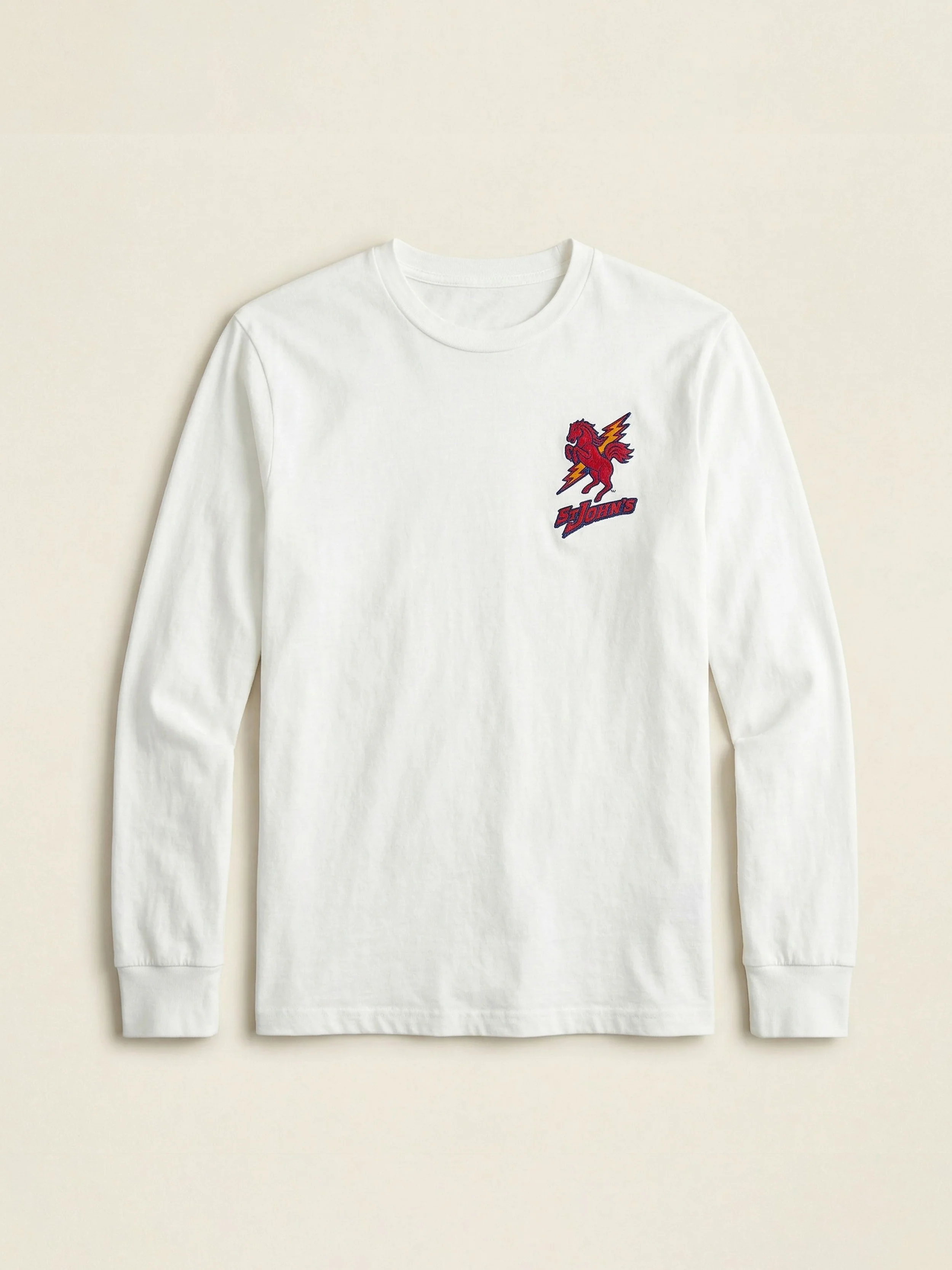 St. John's Long-Sleeve Sunwashed Tee - White - Image 2