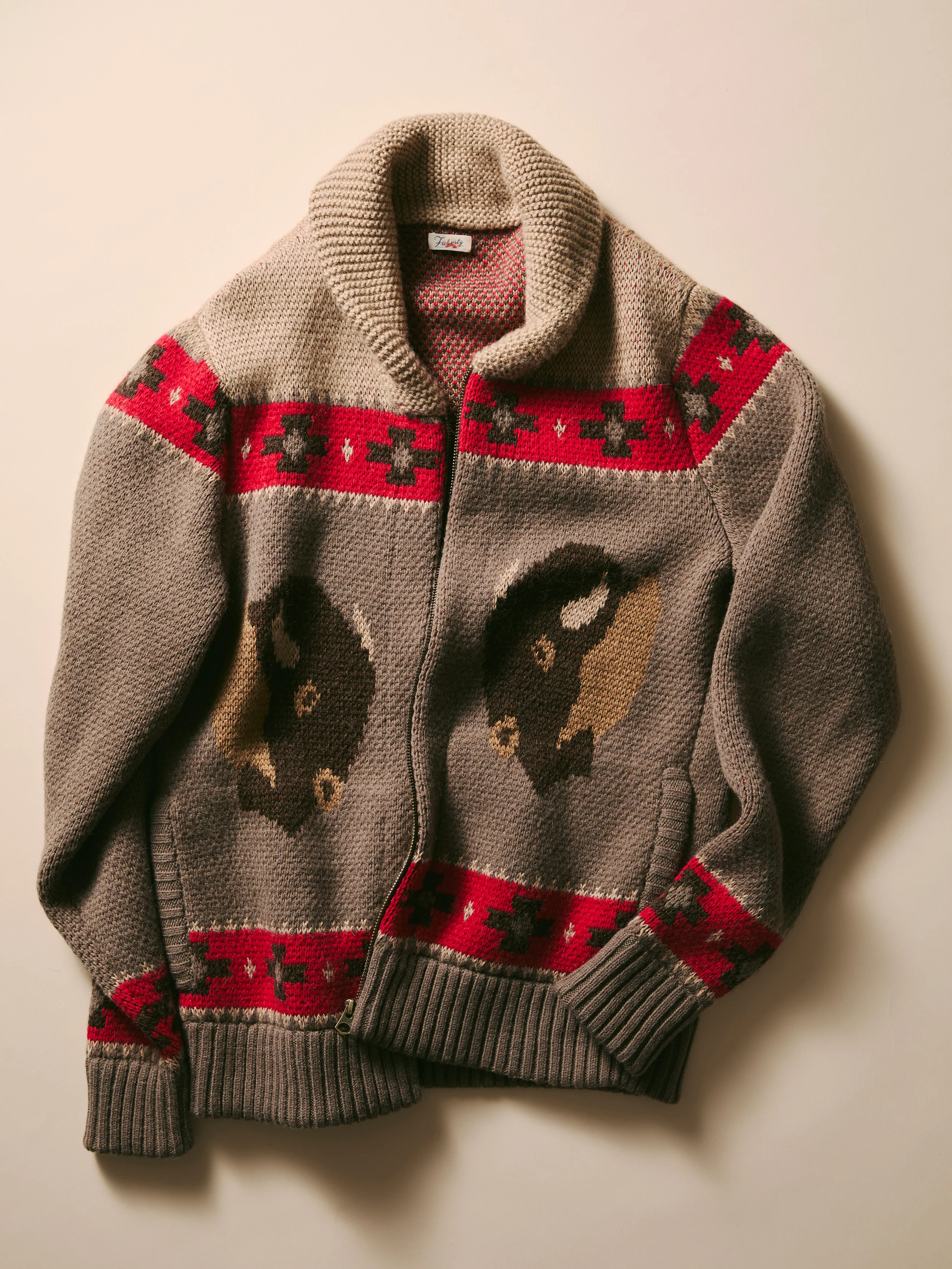 Steven Paul Judd Buffalo Zip Cardigan - Brown Winter Prairie - Image 6