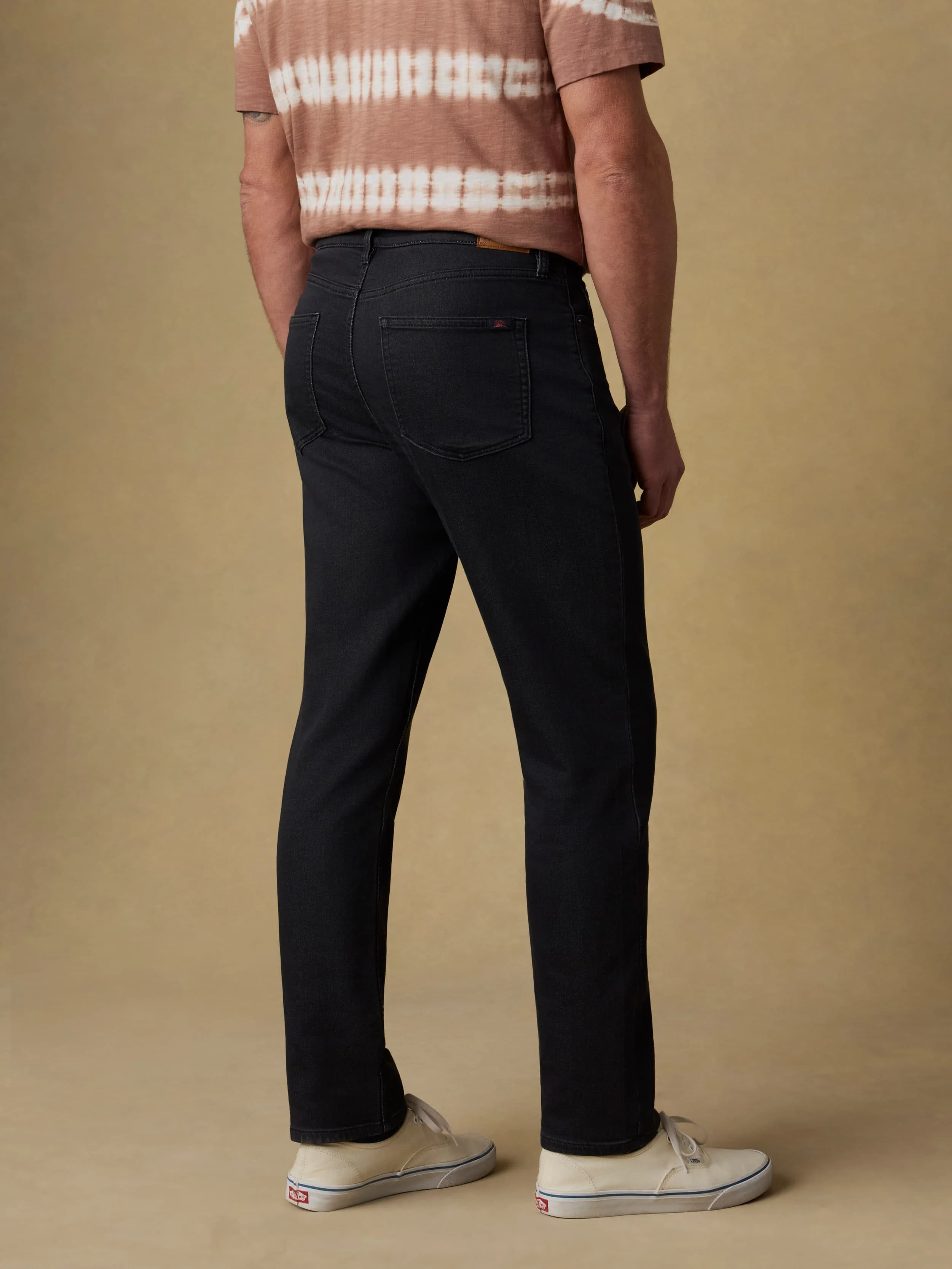 Stretch Terry 5-Pocket Athletic Fit Pant - Onyx Black - Image 4