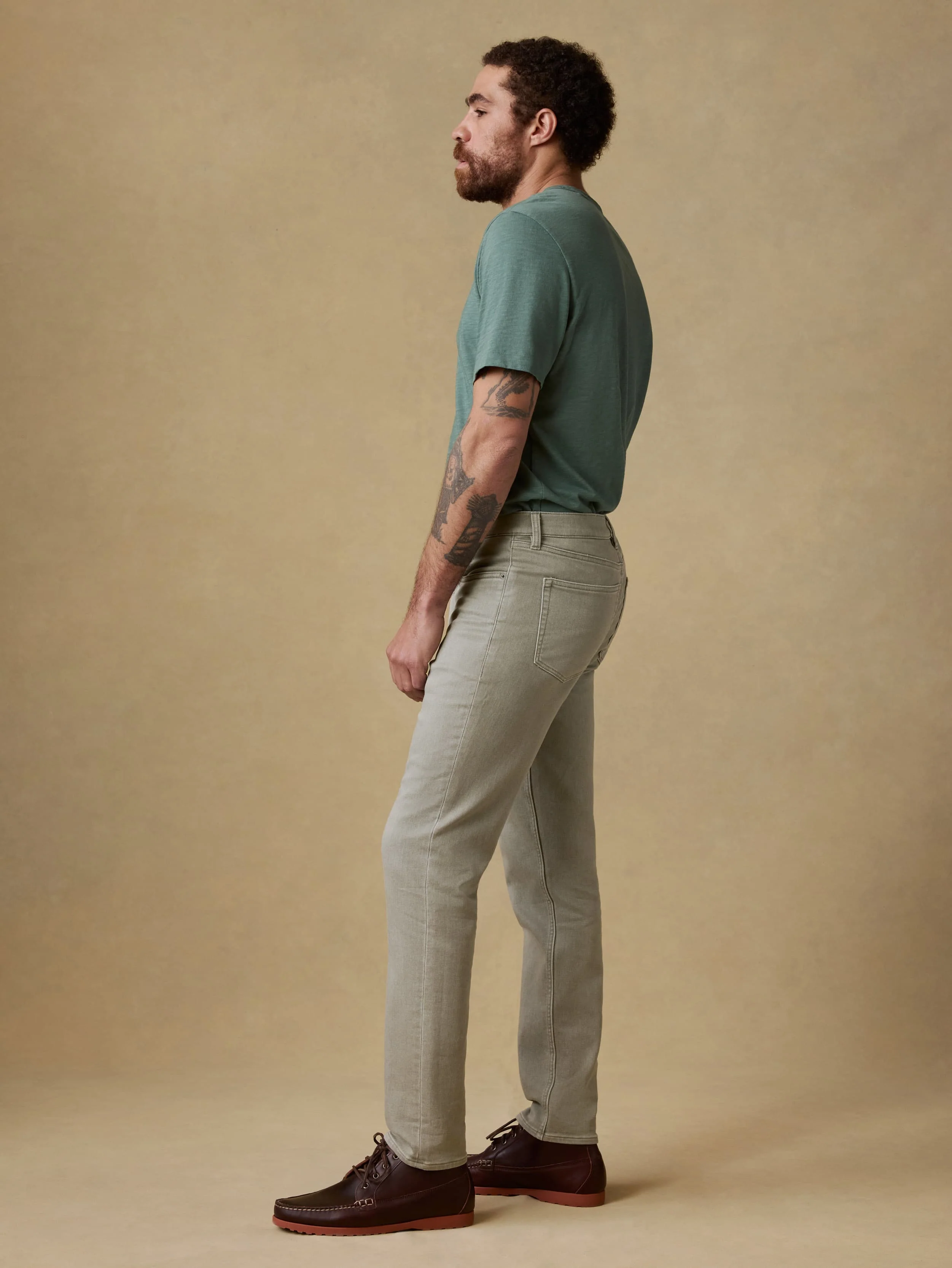 Stretch Terry 5-Pocket Pant - Coastal Sage - Image 2