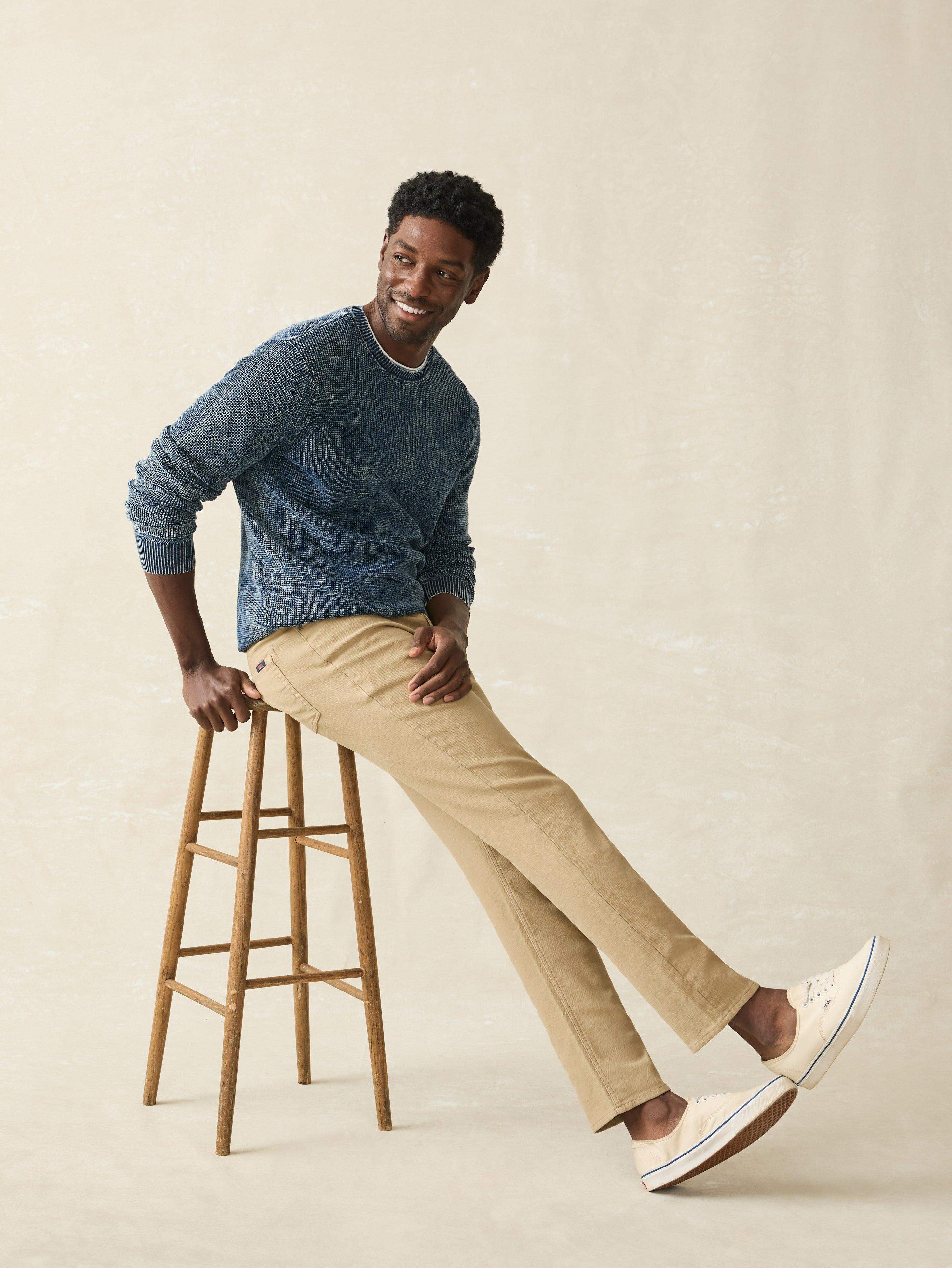 Stretch Terry 5-Pocket Pant - Desert Khaki - Image 3
