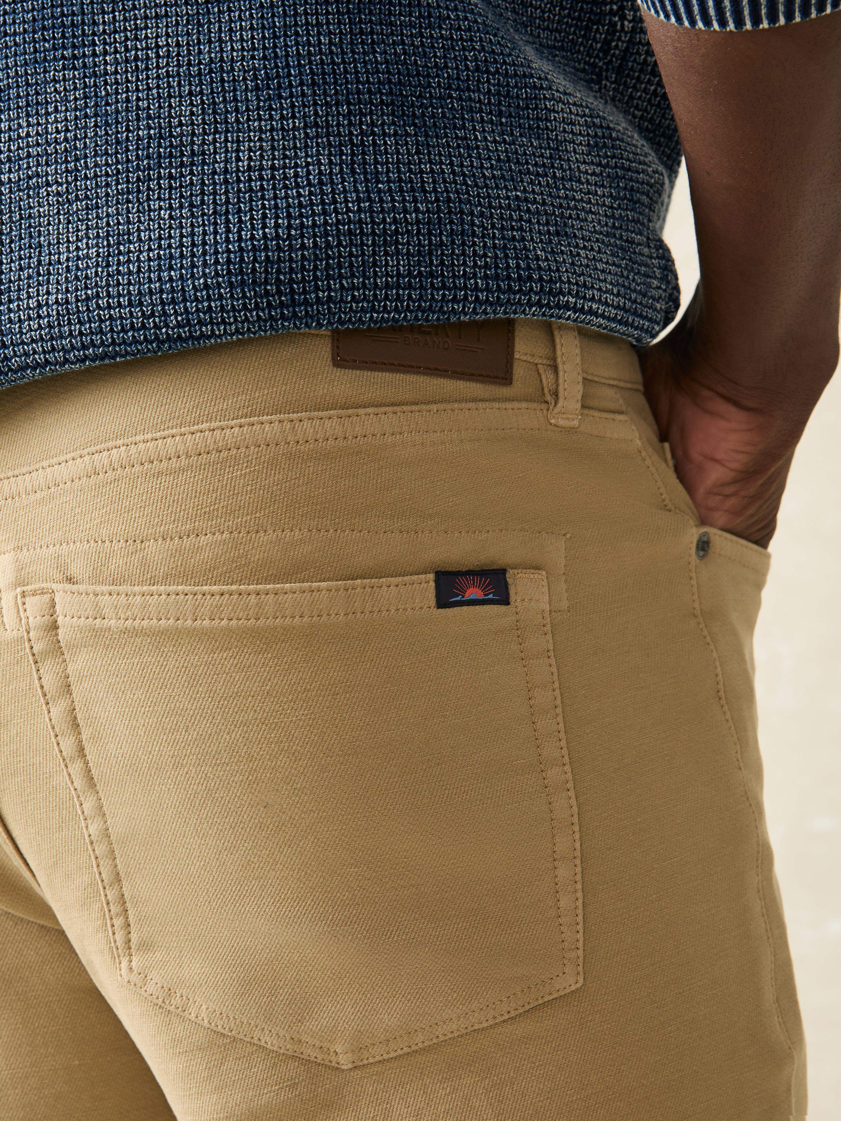 Stretch Terry 5-Pocket Pant - Desert Khaki - Image 4