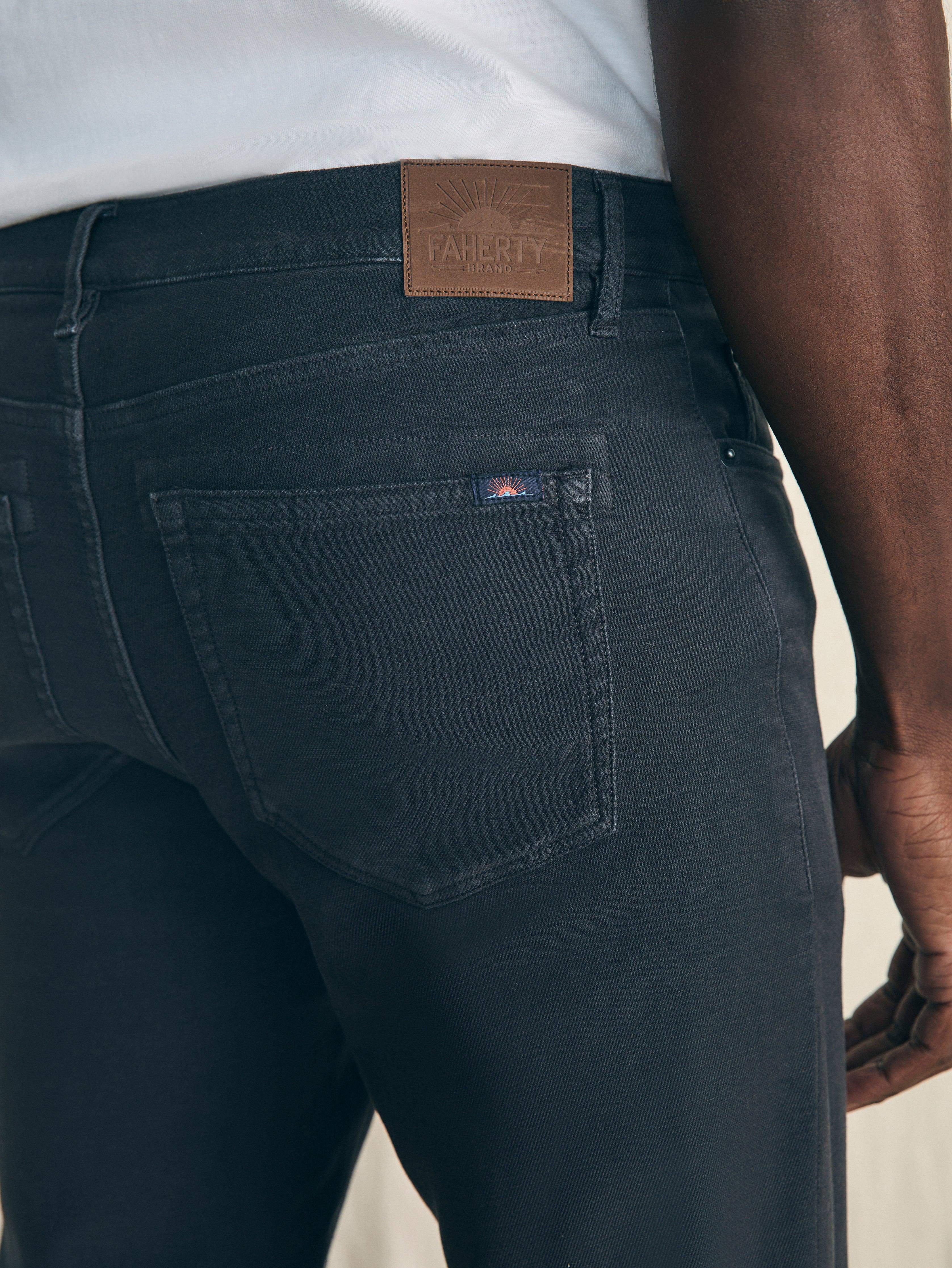 Stretch Terry 5-Pocket Pant - Onyx Black - Image 4
