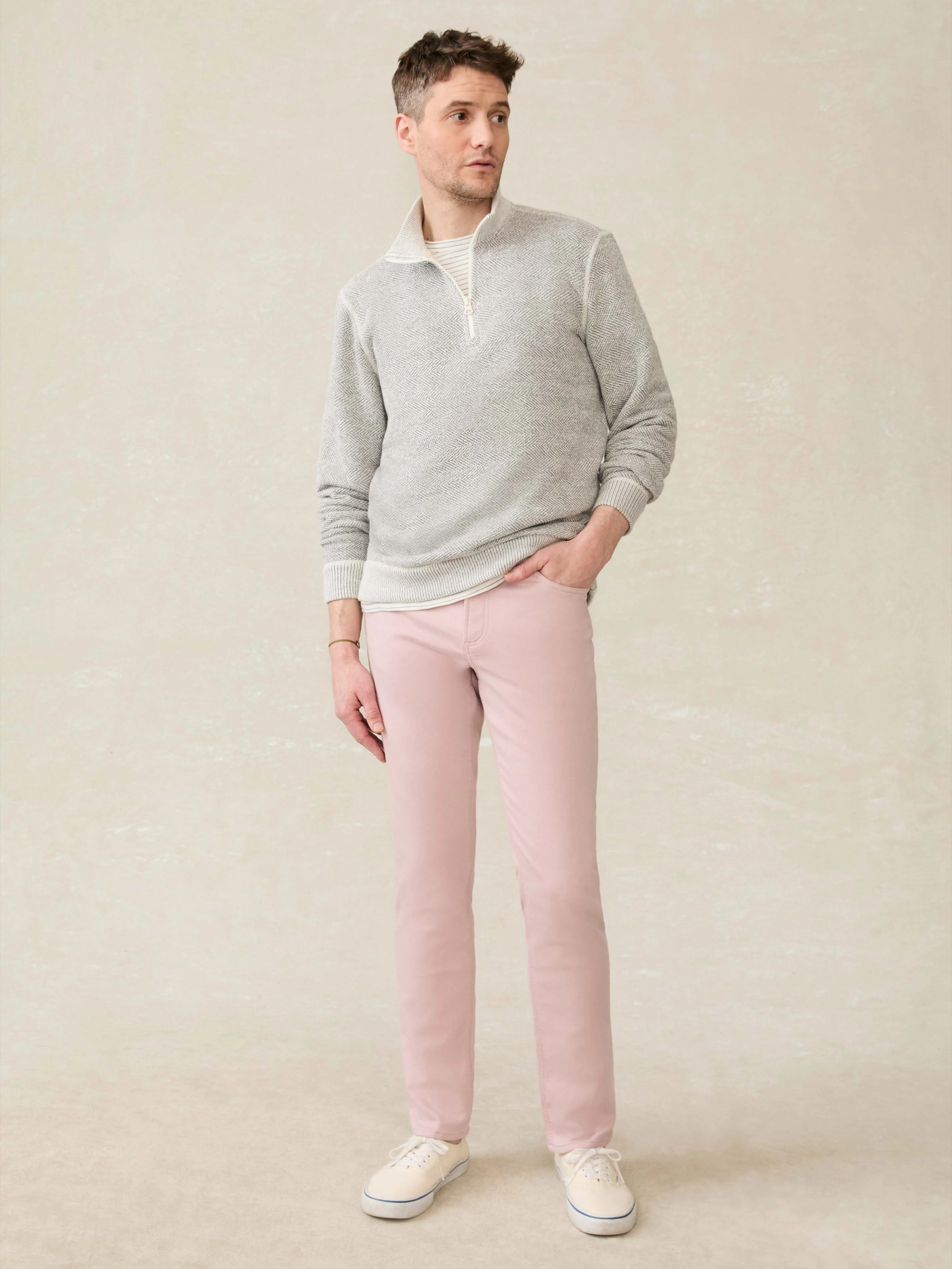 Stretch Terry 5-Pocket - Spring Quartz - Image 5