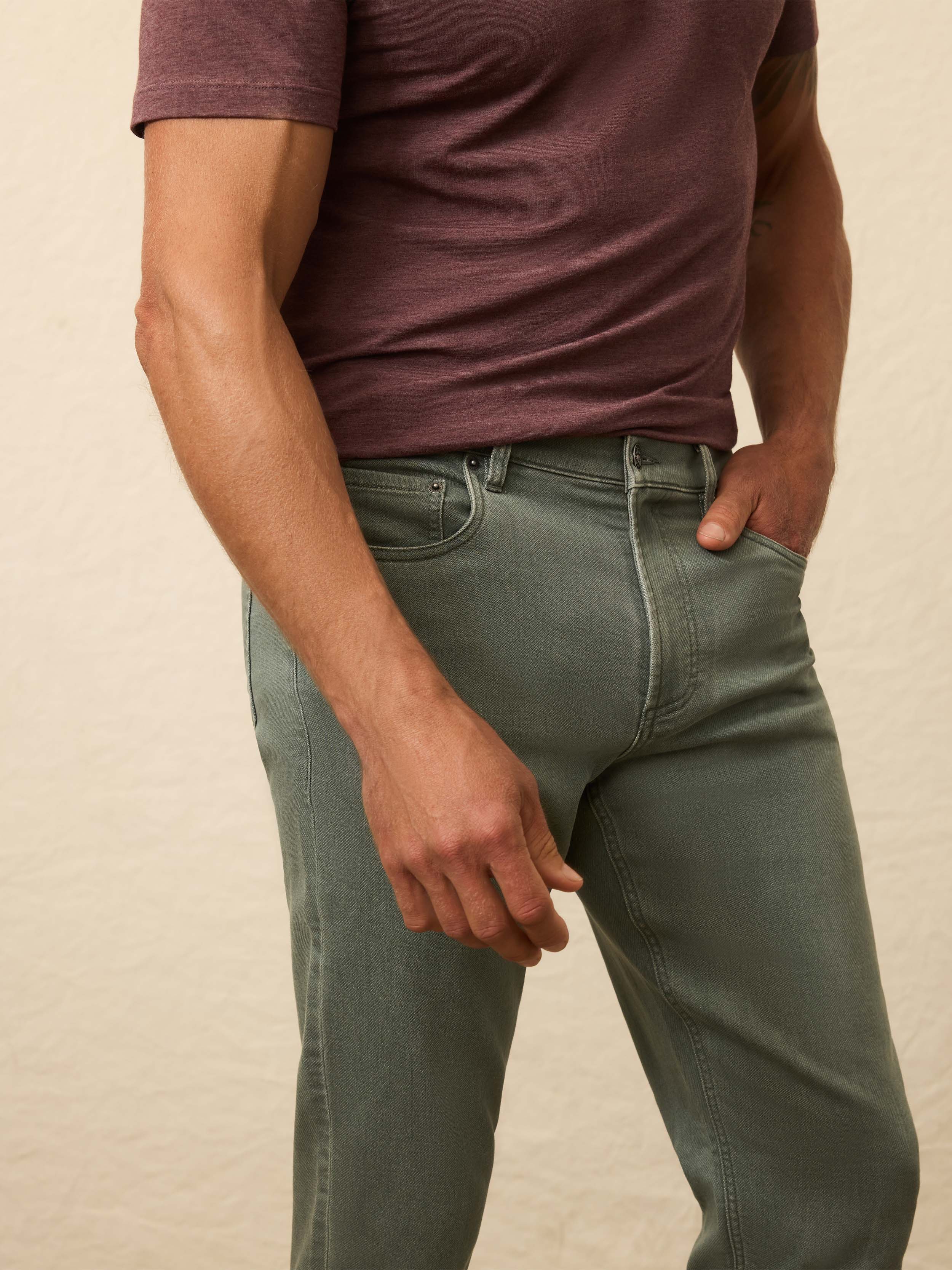Stretch Terry 5-Pocket Pant - Stormy Seas - Image 5