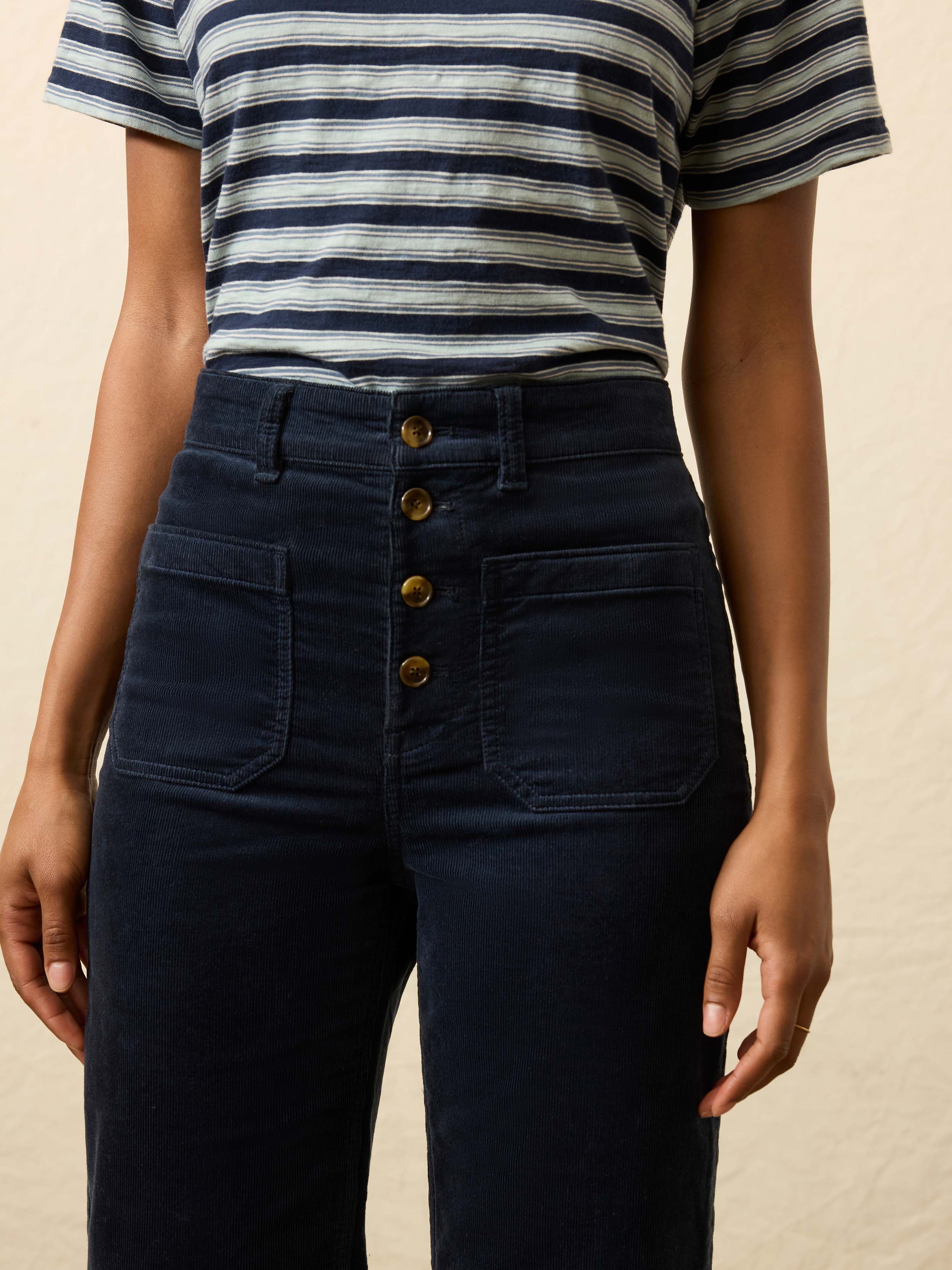 Stretch Terry Cord Patch Pocket Pant - Abyss Navy - Image 2