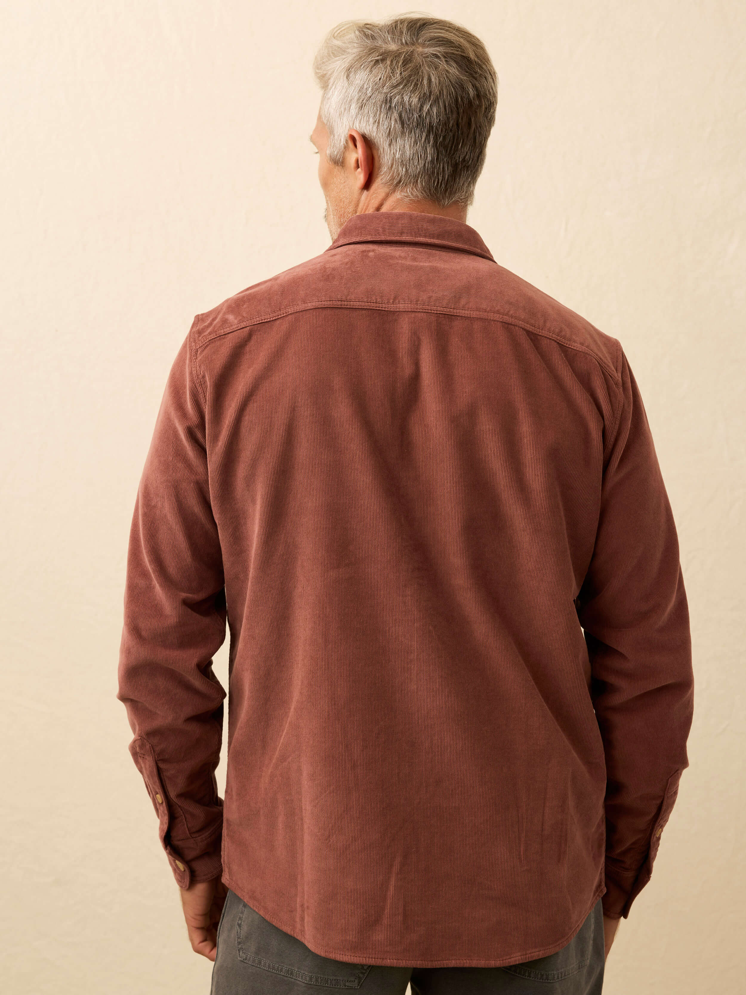Stretch Terry Corduroy Workshirt - Chestnut Ridge - Image 4