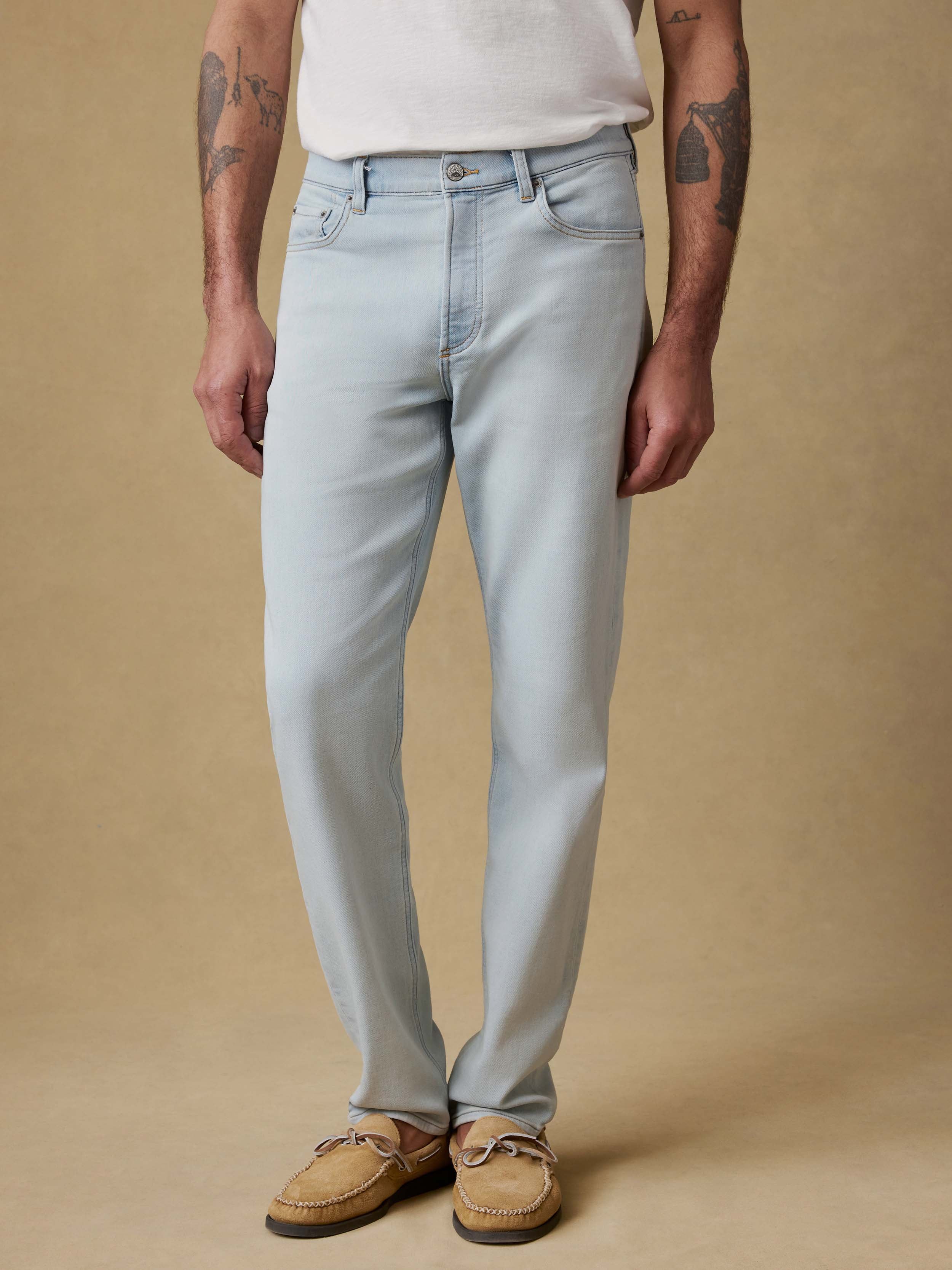 Stretch Terry Indigo 5-Pocket - Riverbend Wash - Image 3