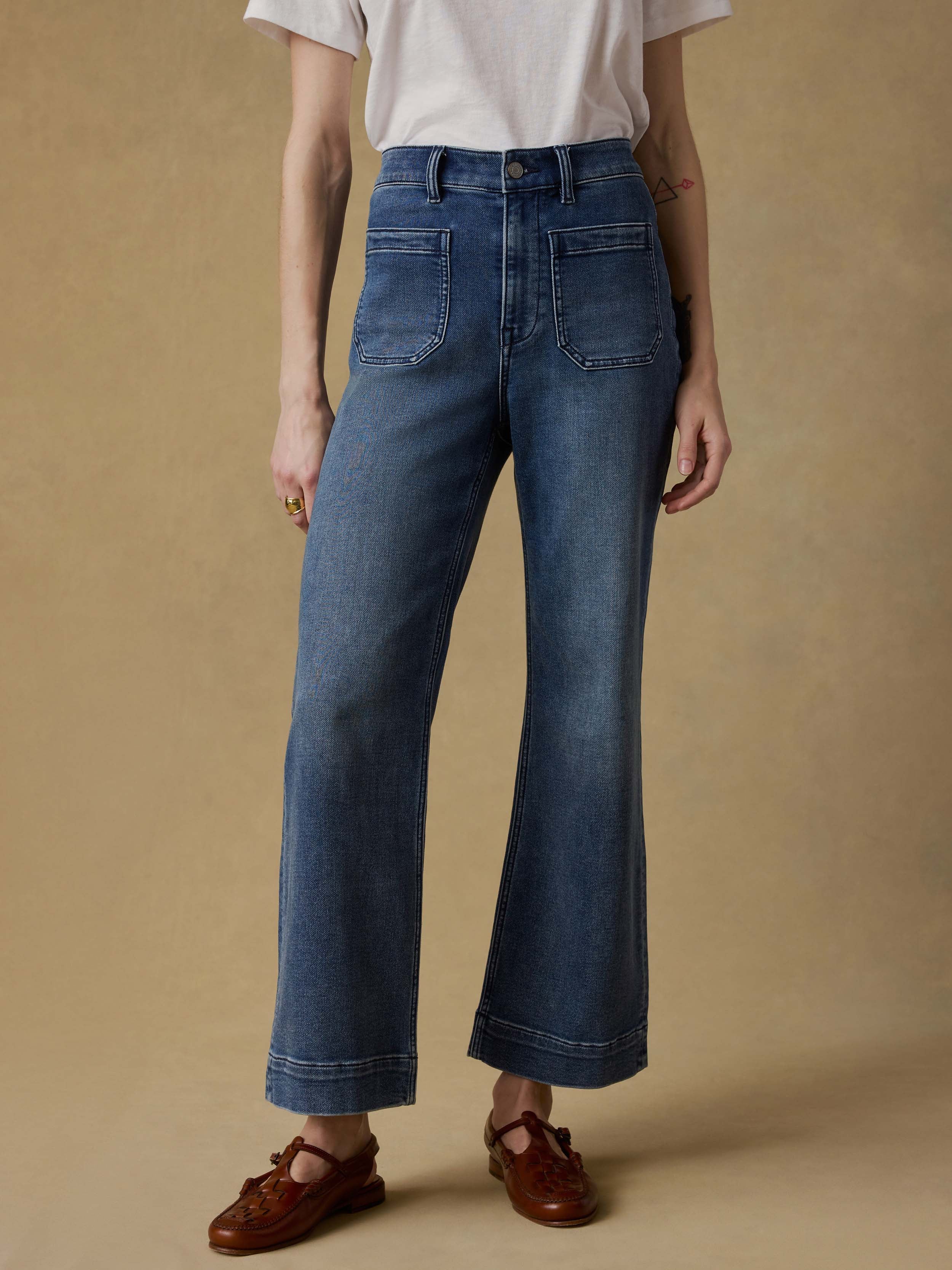 Stretch Terry Patch Pocket Ankle Pant - Riverton - Image 3