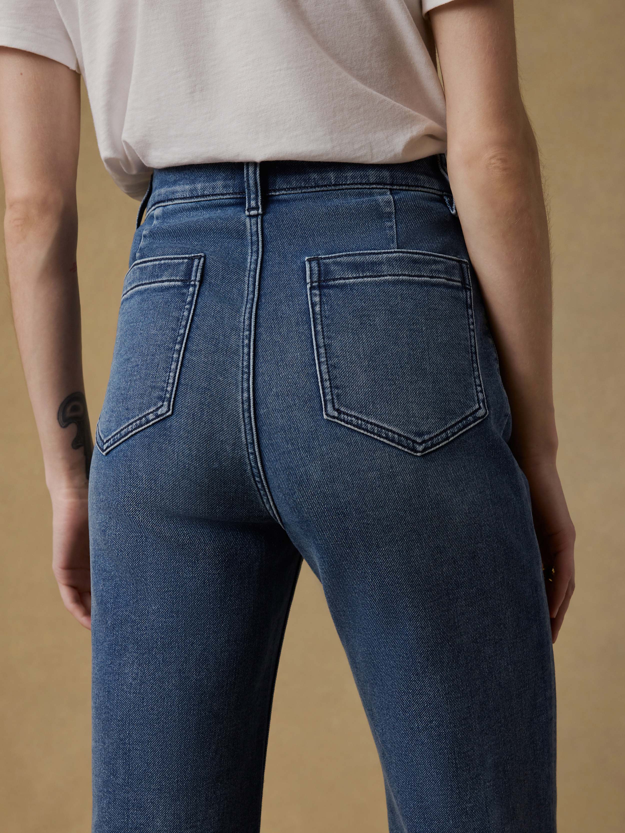 Stretch Terry Patch Pocket Ankle Pant - Riverton - Image 6
