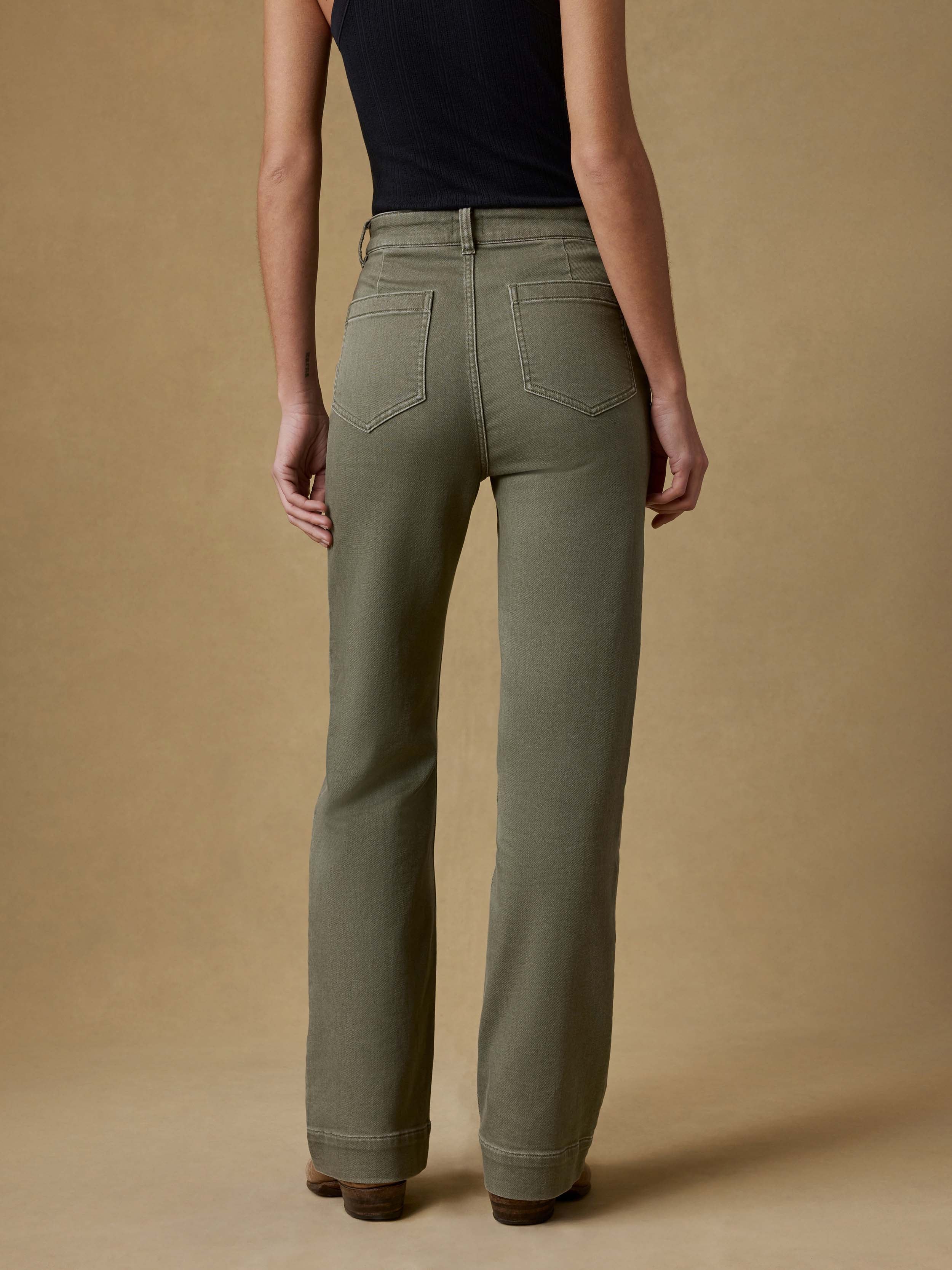 Stretch Terry Patch Pocket Pant - Island Olive - Image 3