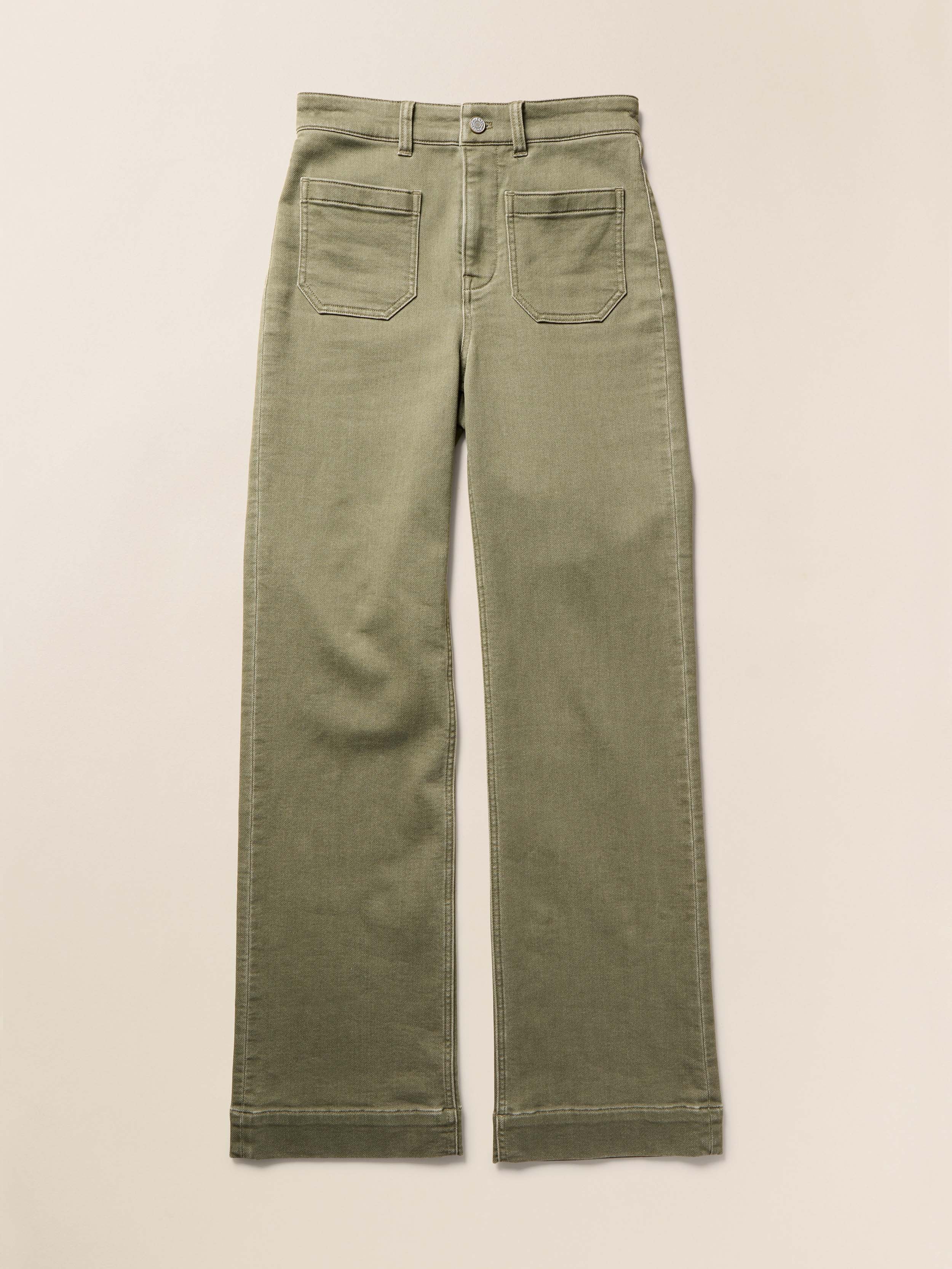 Stretch Terry Patch Pocket Pant - Island Olive - Image 6